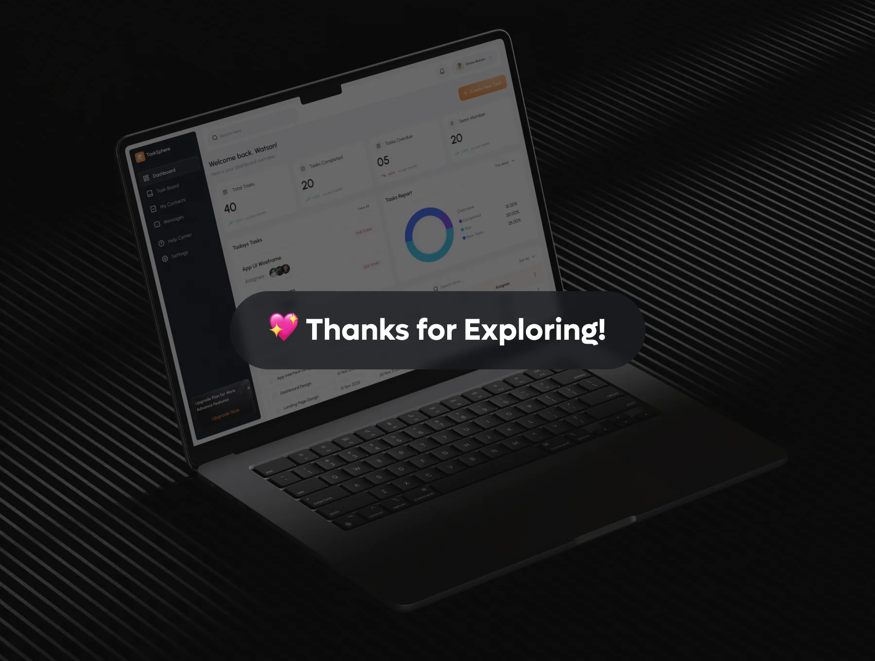 TaskSphere - Task Management Dashboard UI Kit 6