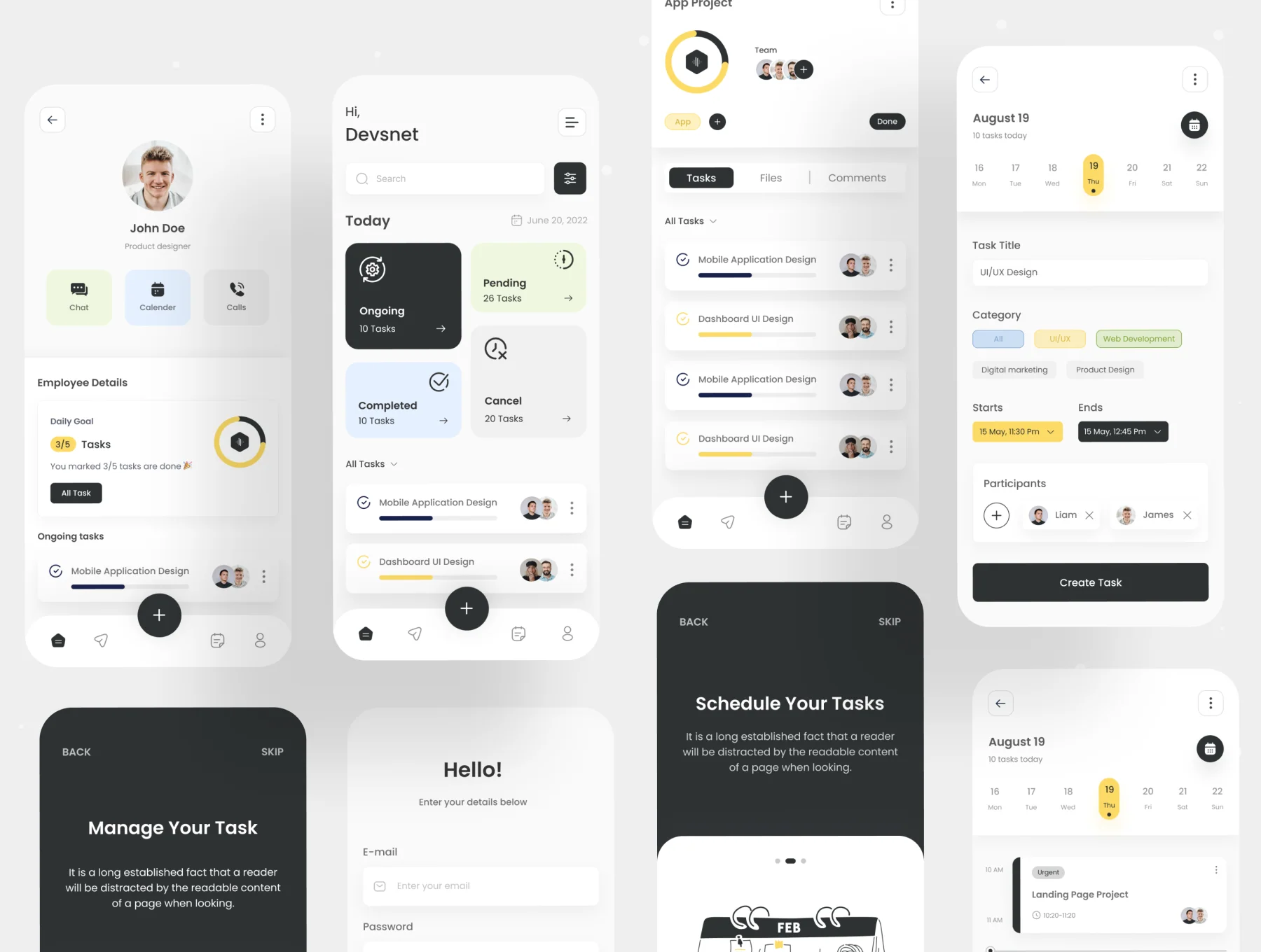 Task Management UI Kit 7