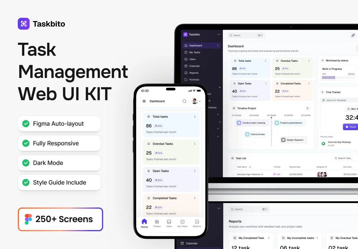 Task Management Web App UI Kit