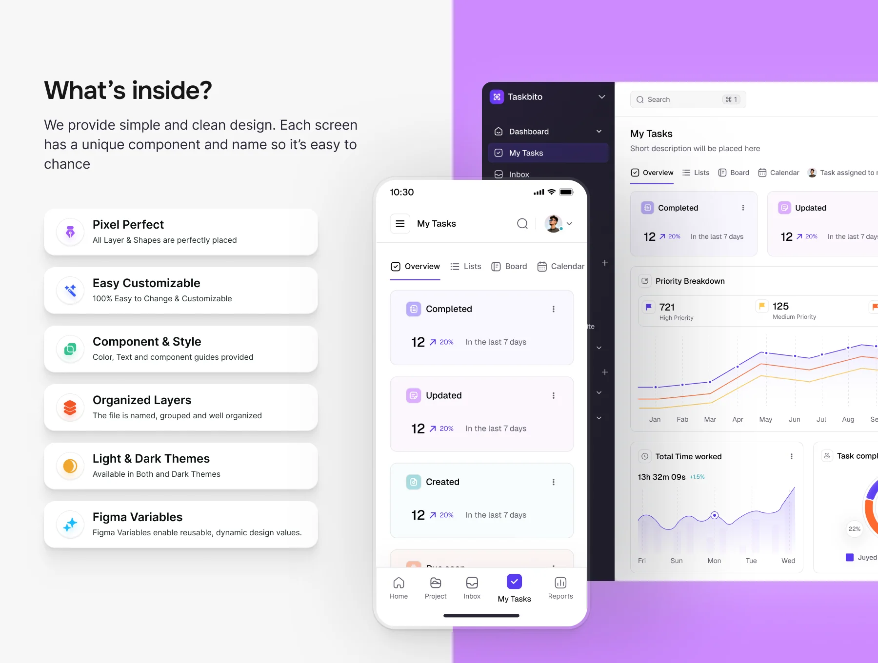 Task Management Web App UI Kit 3