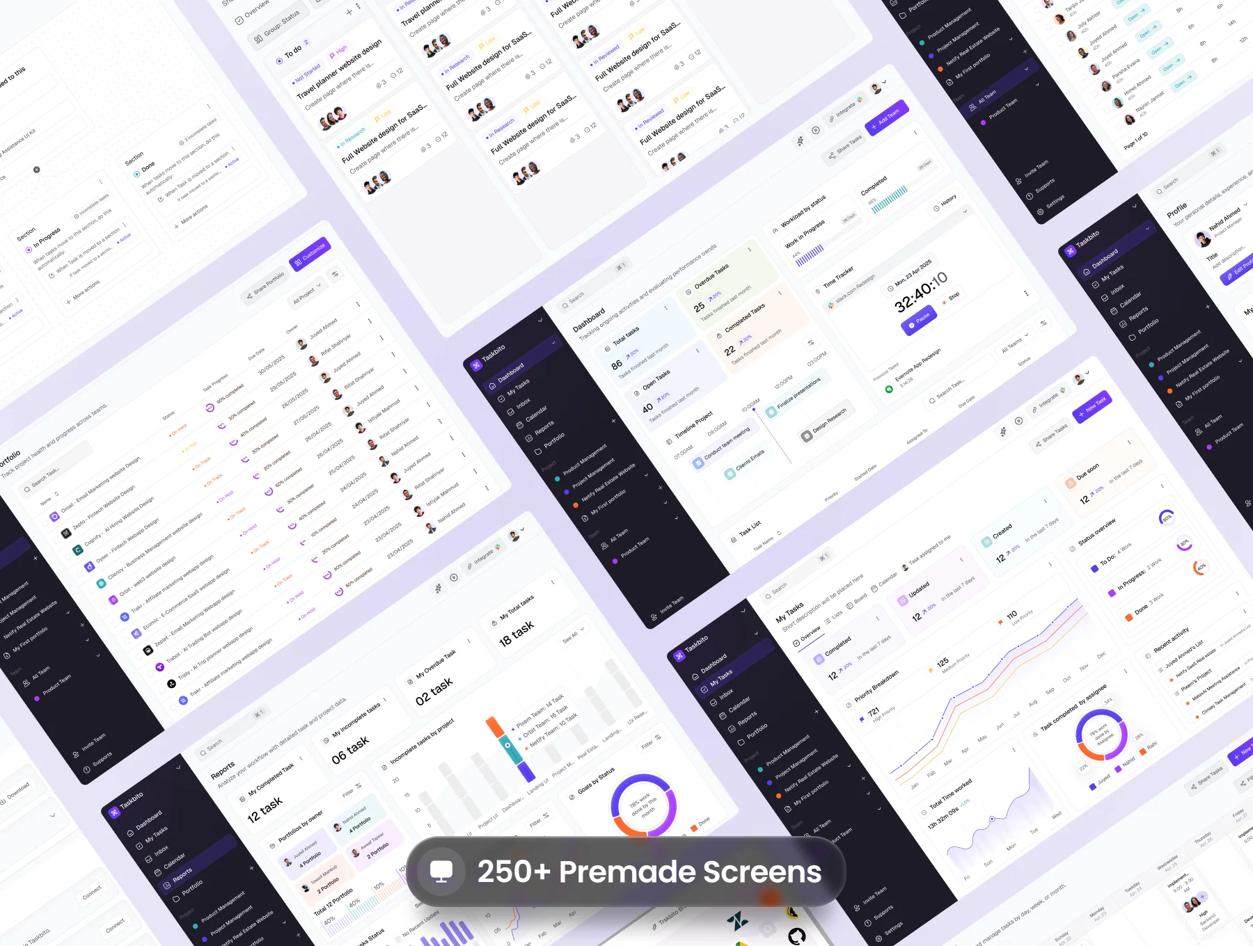 Task Management Web App UI Kit 6