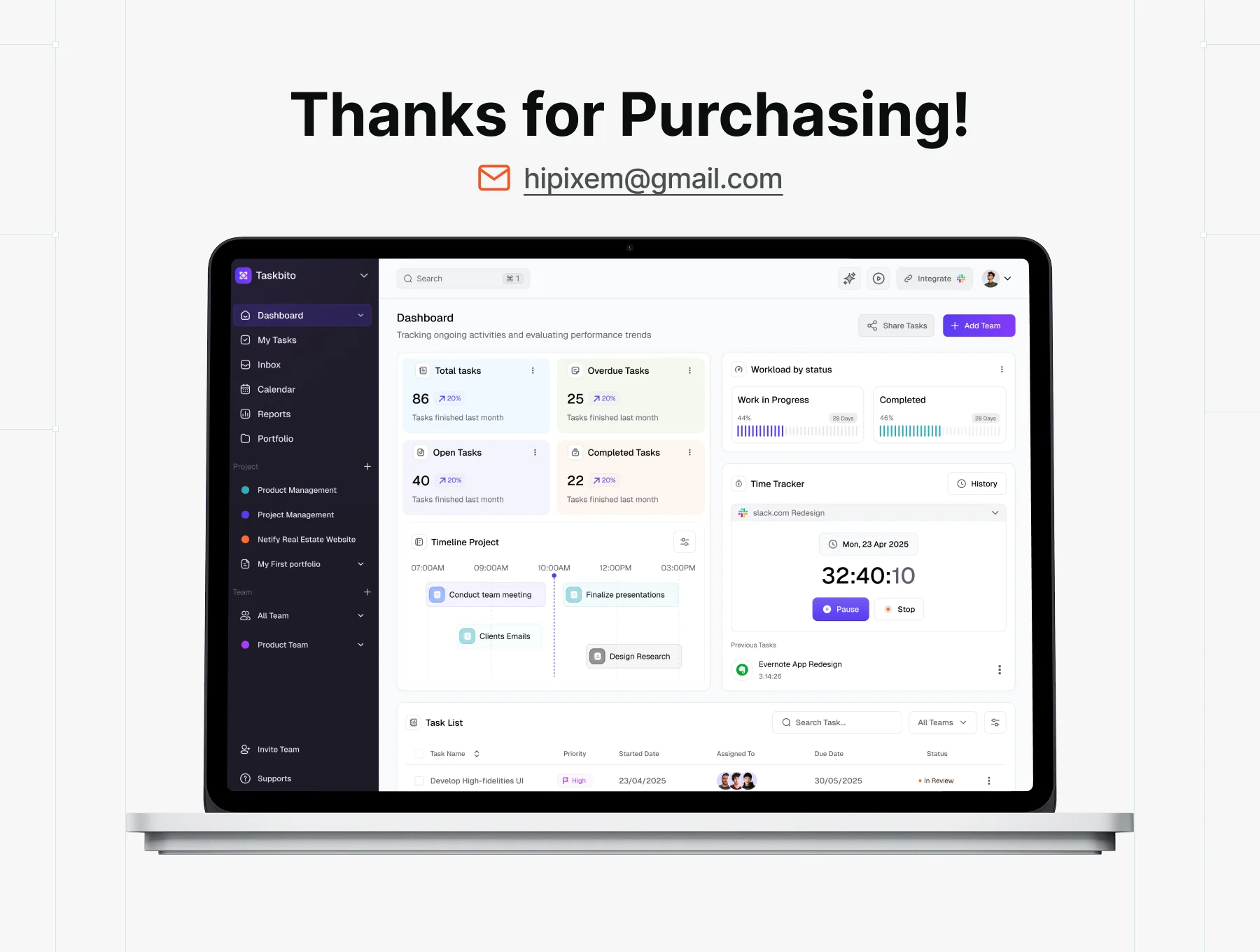 Task Management Web App UI Kit 8