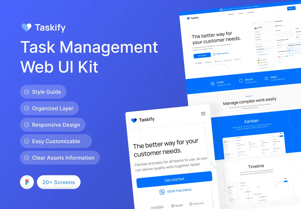 Task Management - Website UI KIT