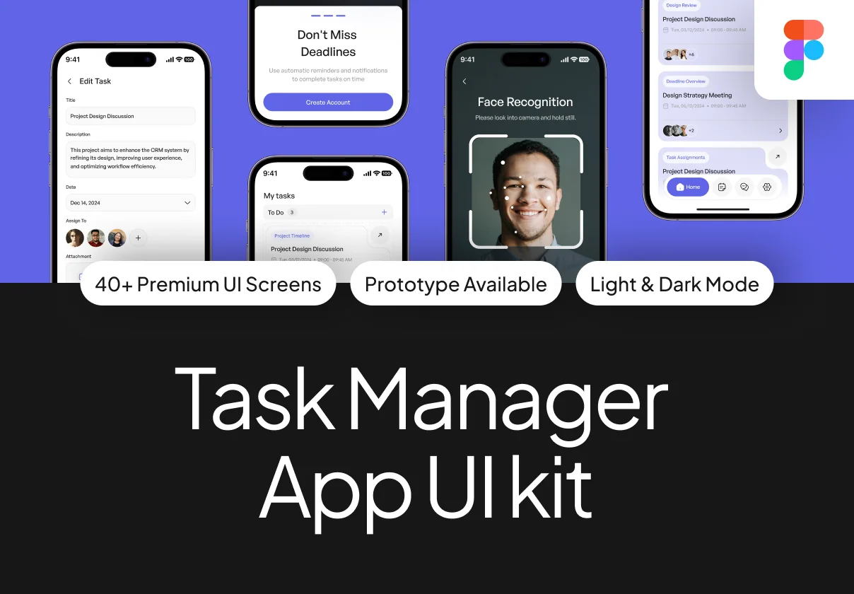 Task Manager App UI Kit V.2