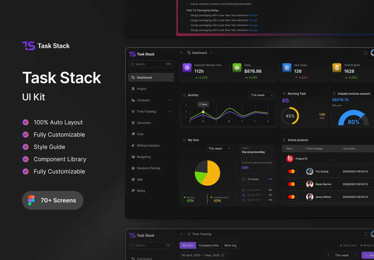 Task Stack UI kit