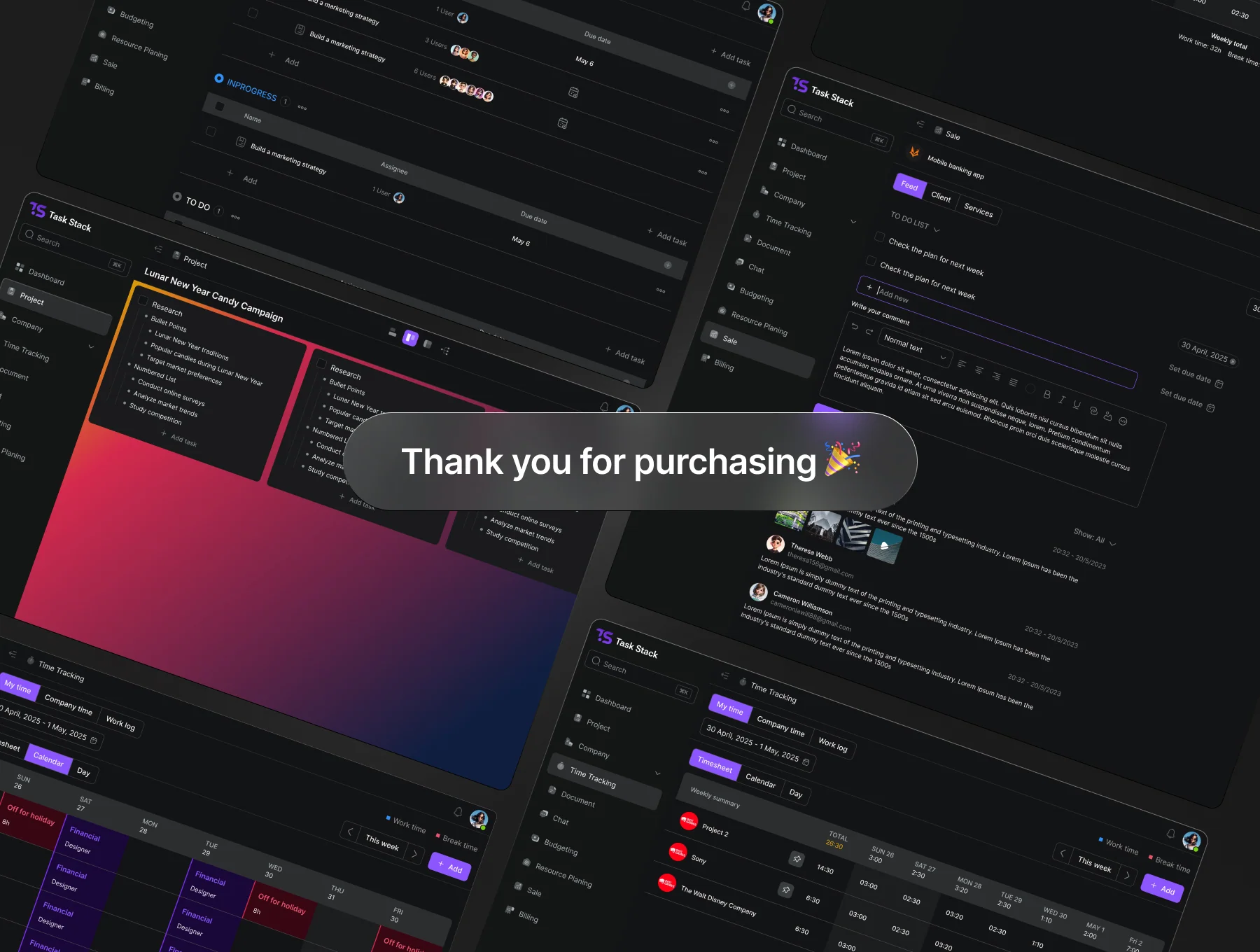 Task Stack UI kit 6