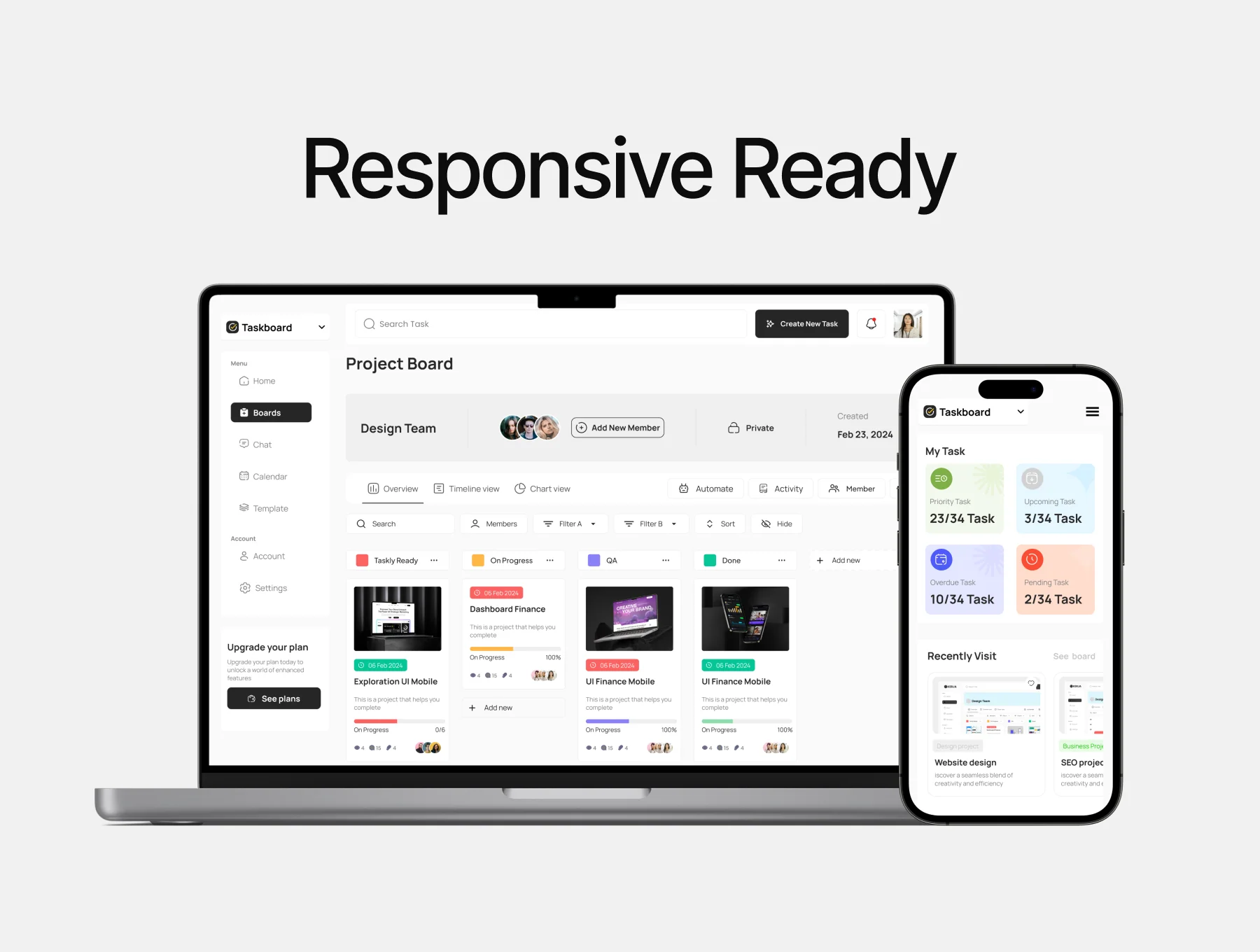 Taskboard - Task Dashboard UI UX KIT 4