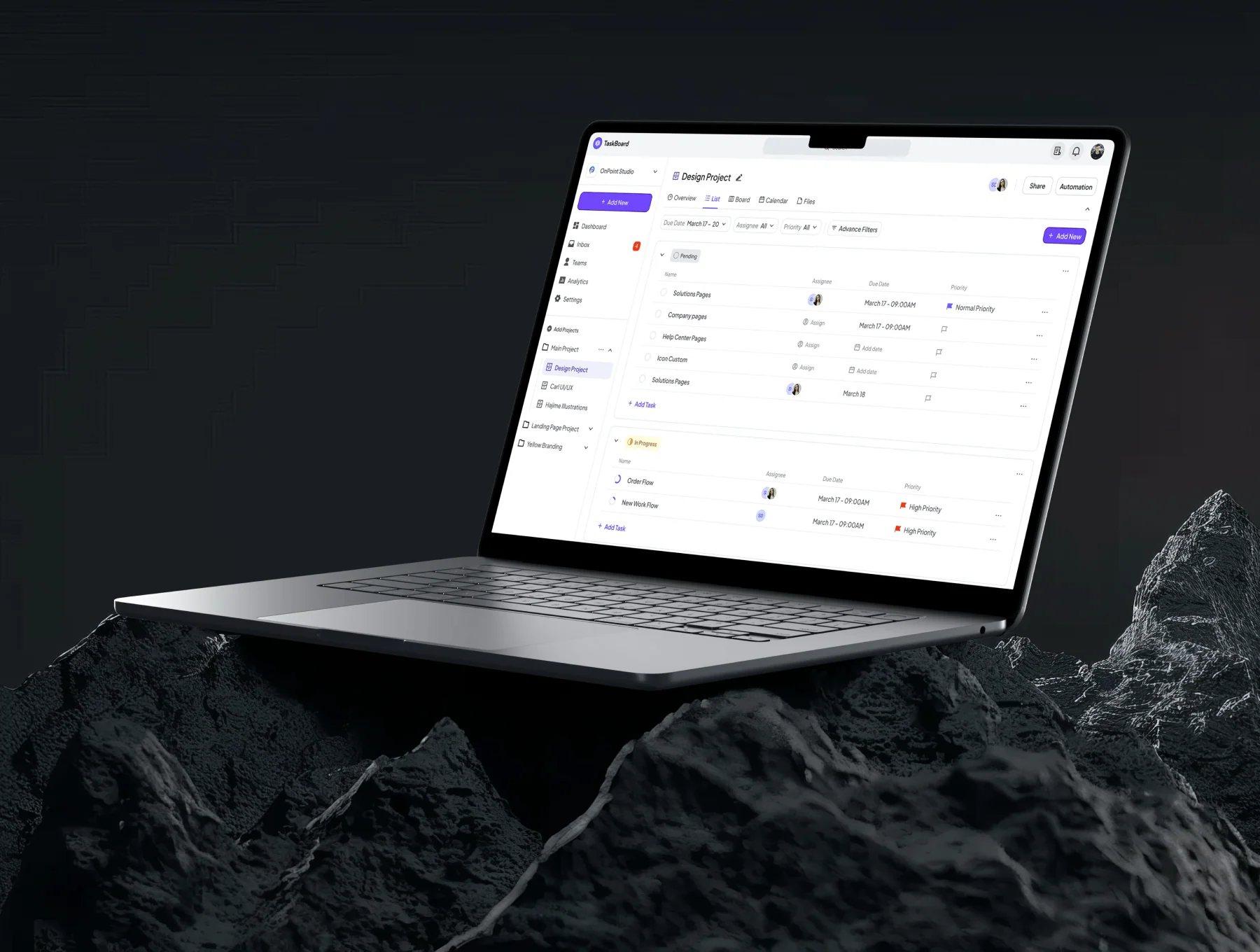 TaskBoard - Task Management Dashboard UI KIT 4