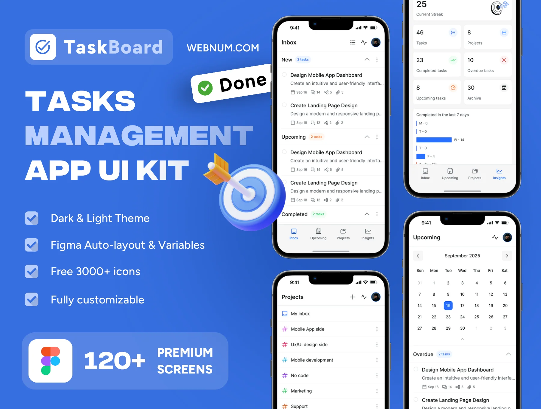 TaskBoard - Tasks Management App Ui Kit