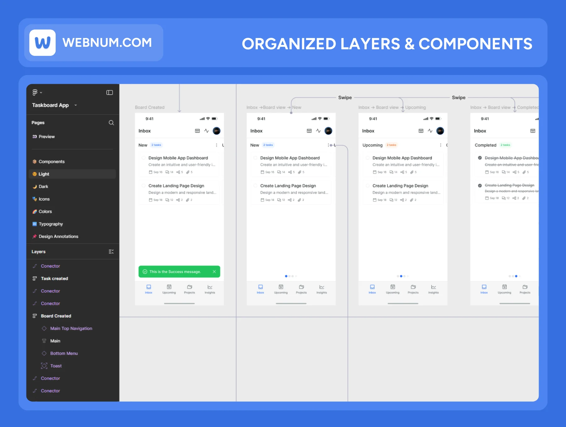 TaskBoard - Tasks Management App Ui Kit 3