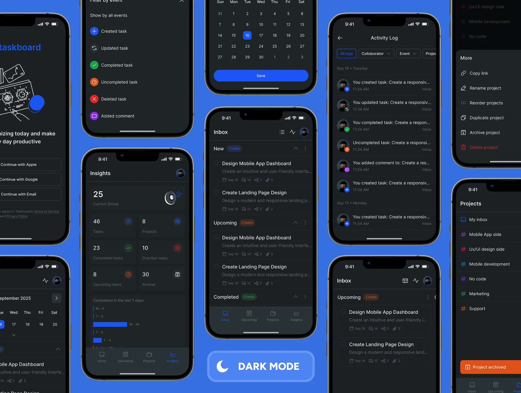 TaskBoard - Tasks Management App Ui Kit 7