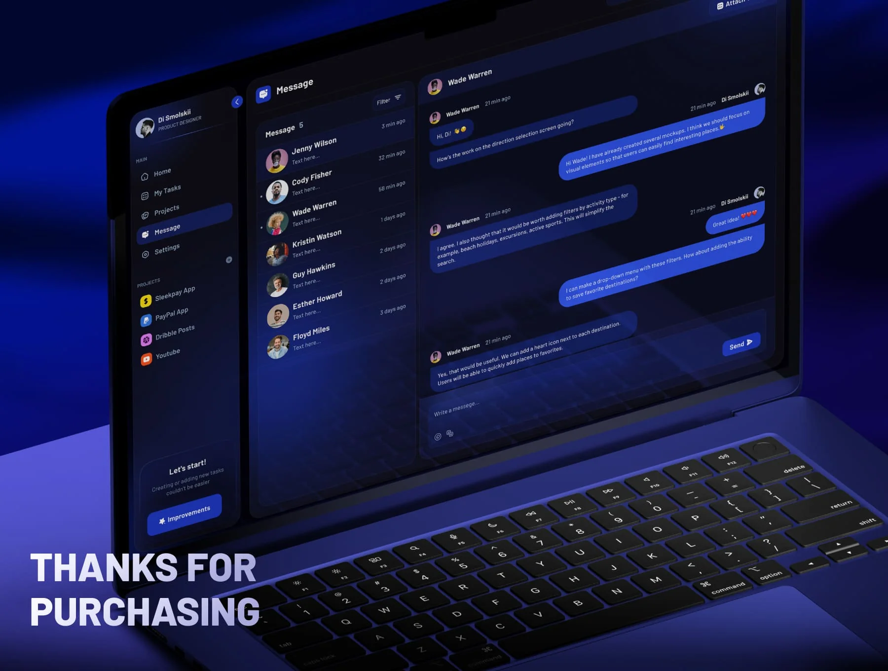 Taske - Project & Task Management Dashboard UI KIT 8