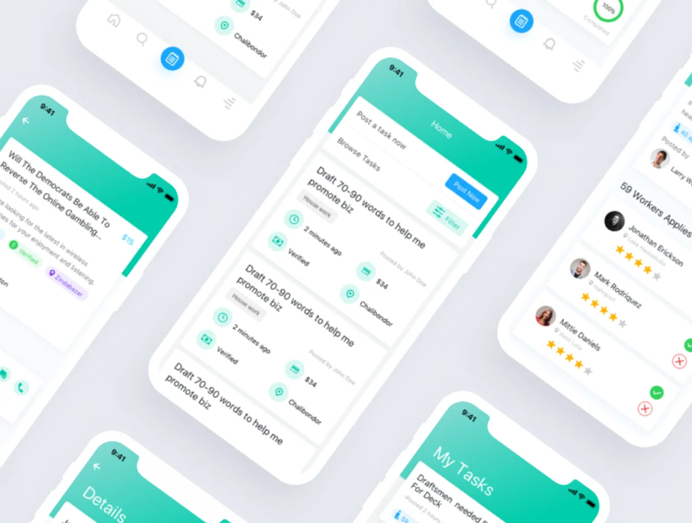 Tasker iOS UI Kit 5