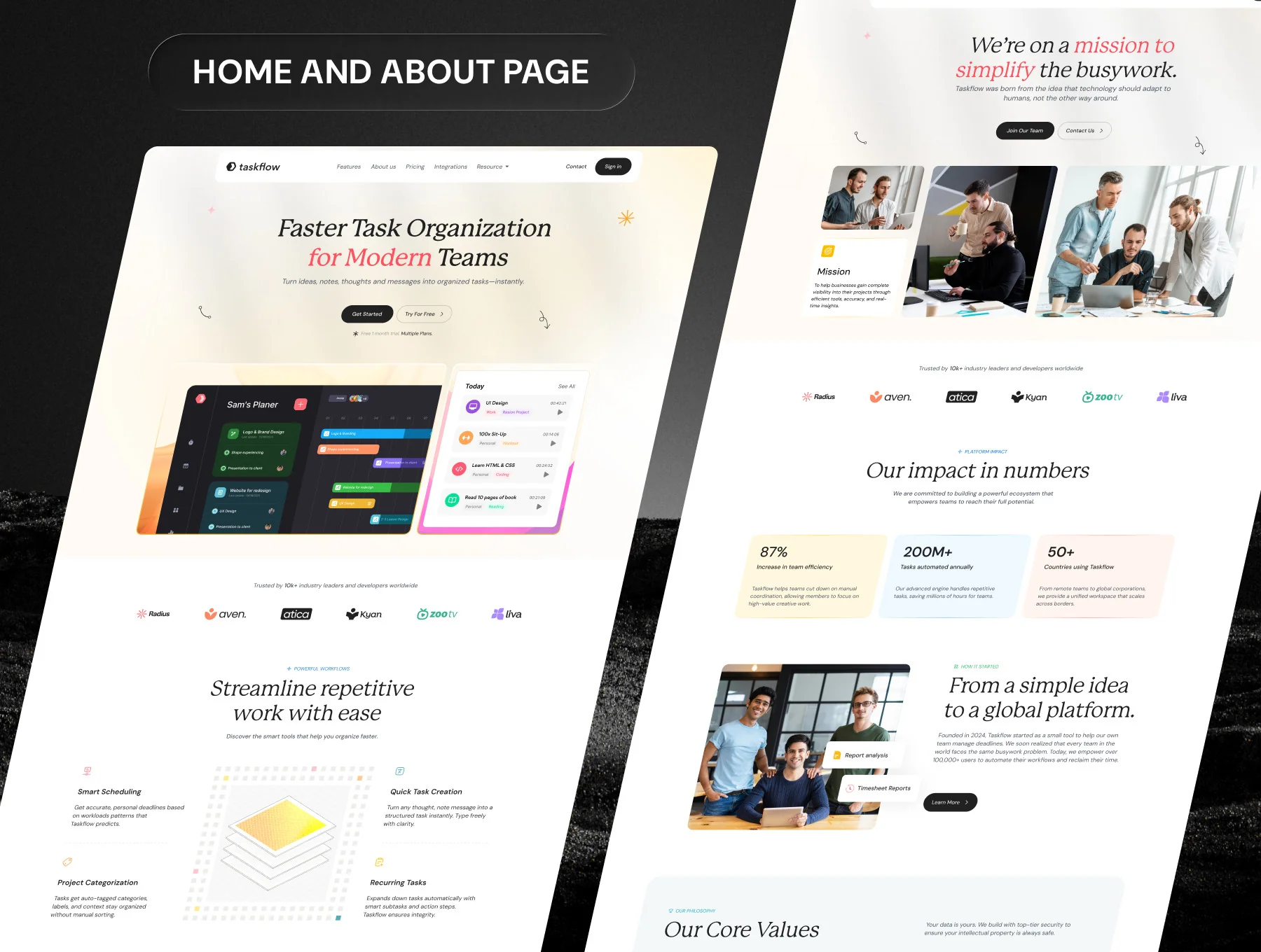 Taskflow - Modern Task Management SaaS Template 2