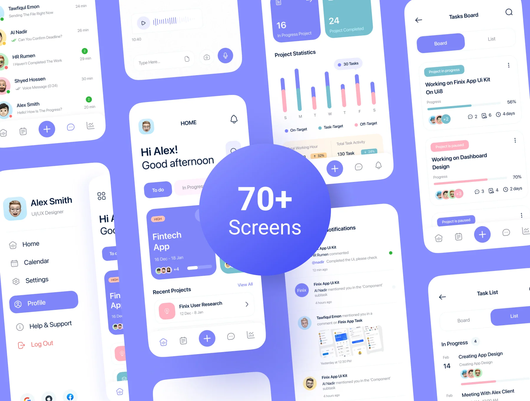 Taskflow - Project Management App UI Kit 4
