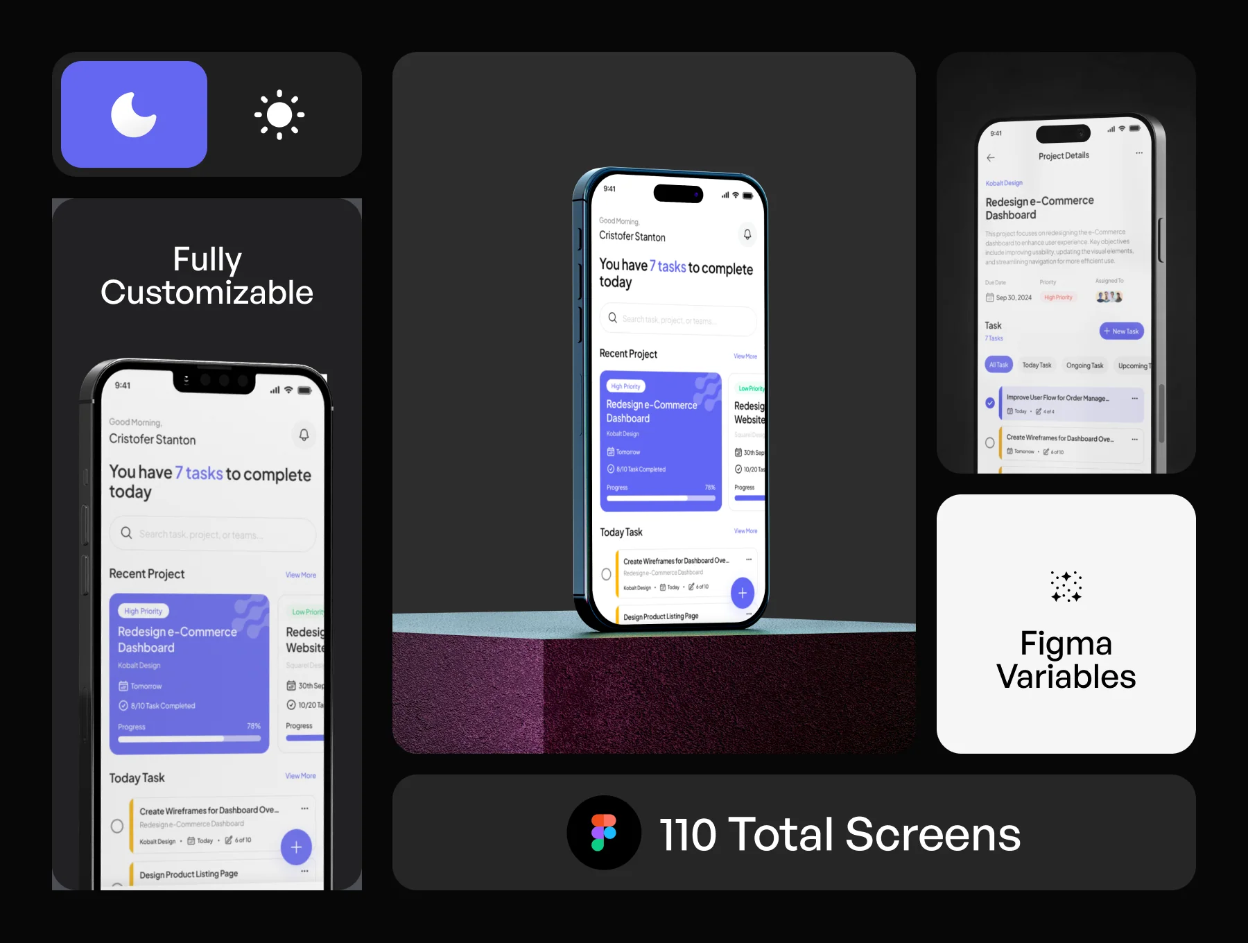 Taskhive - Task Manager Mobile App UI KIT 2