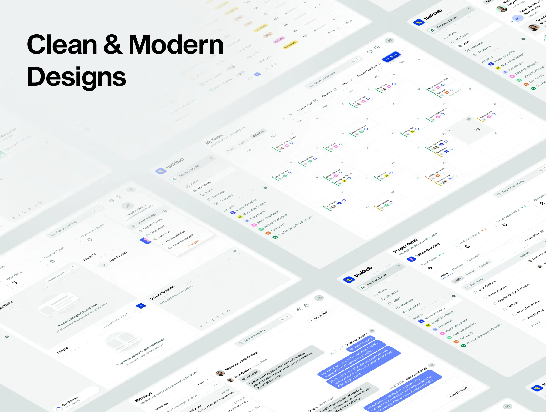 Taskhub - Task Management Dashboard 3