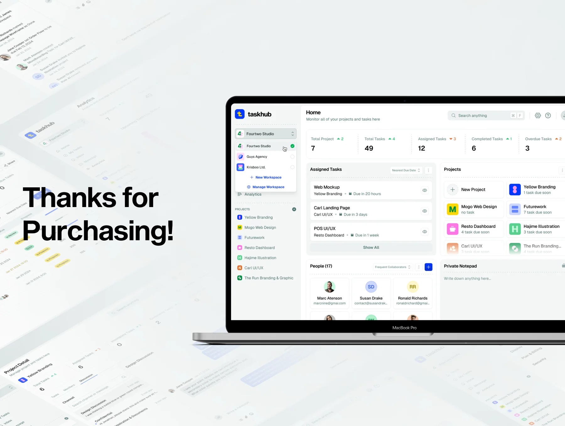 Taskhub - Task Management Dashboard 6