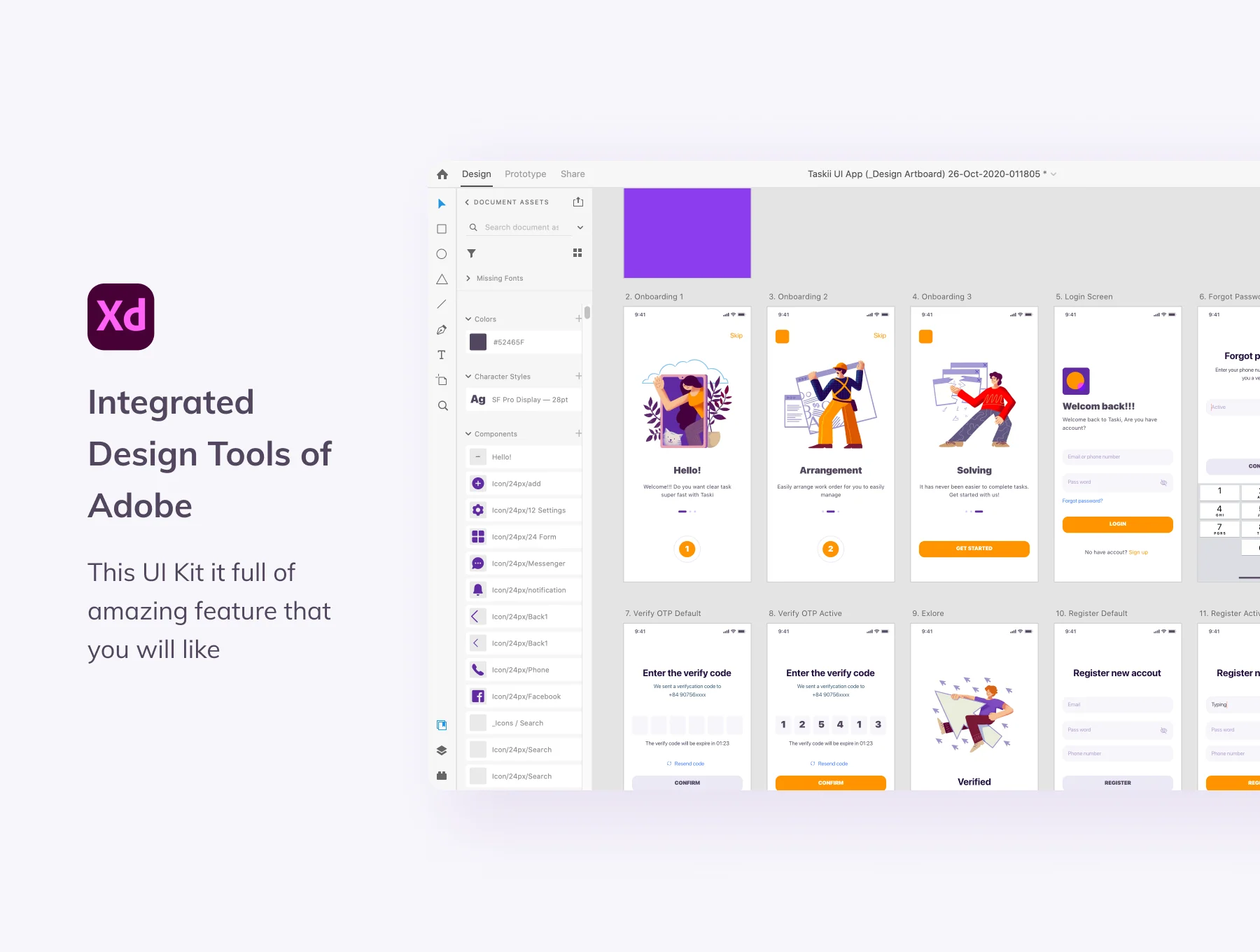 Taski - Task Assigned App UI Kit 4