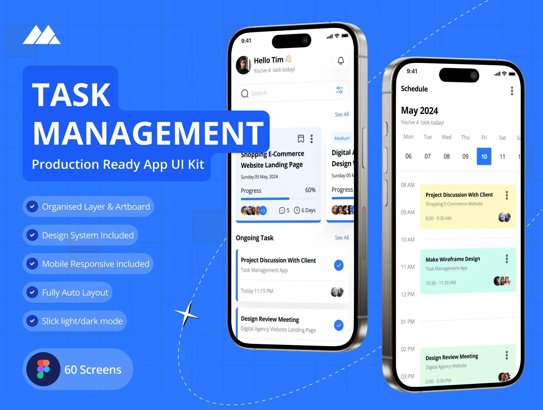 Taski - Task Management App UI Kit