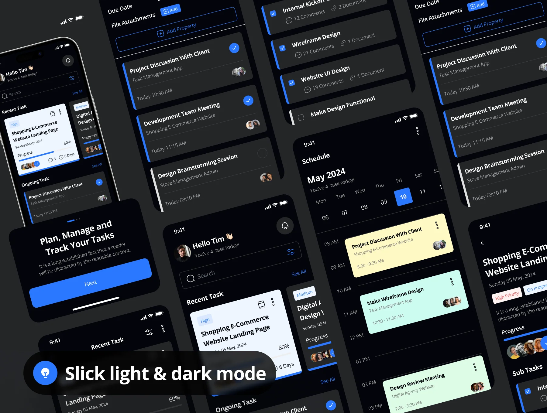 Taski - Task Management App UI Kit 4