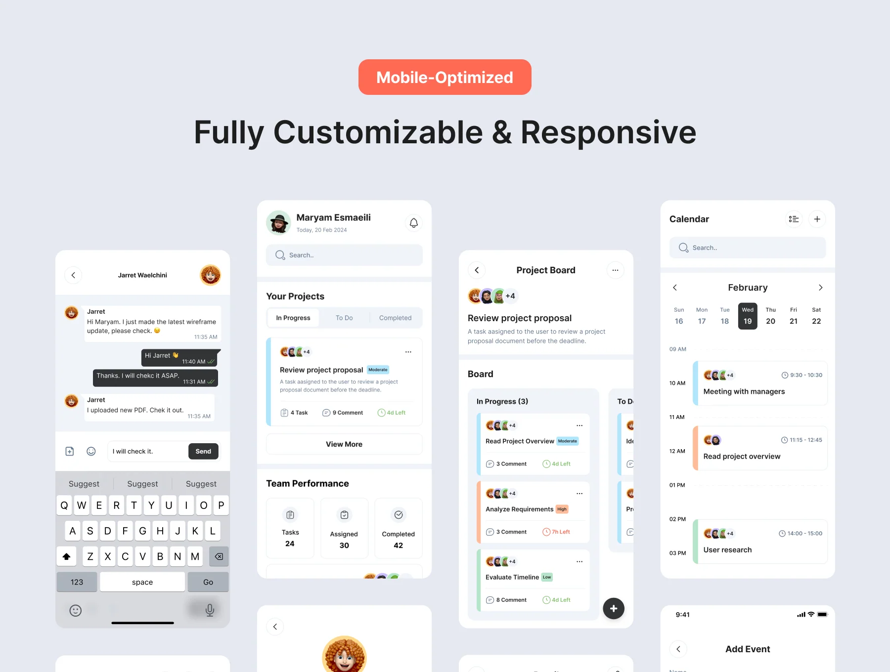 Taskie | Project Management UI Kit 4