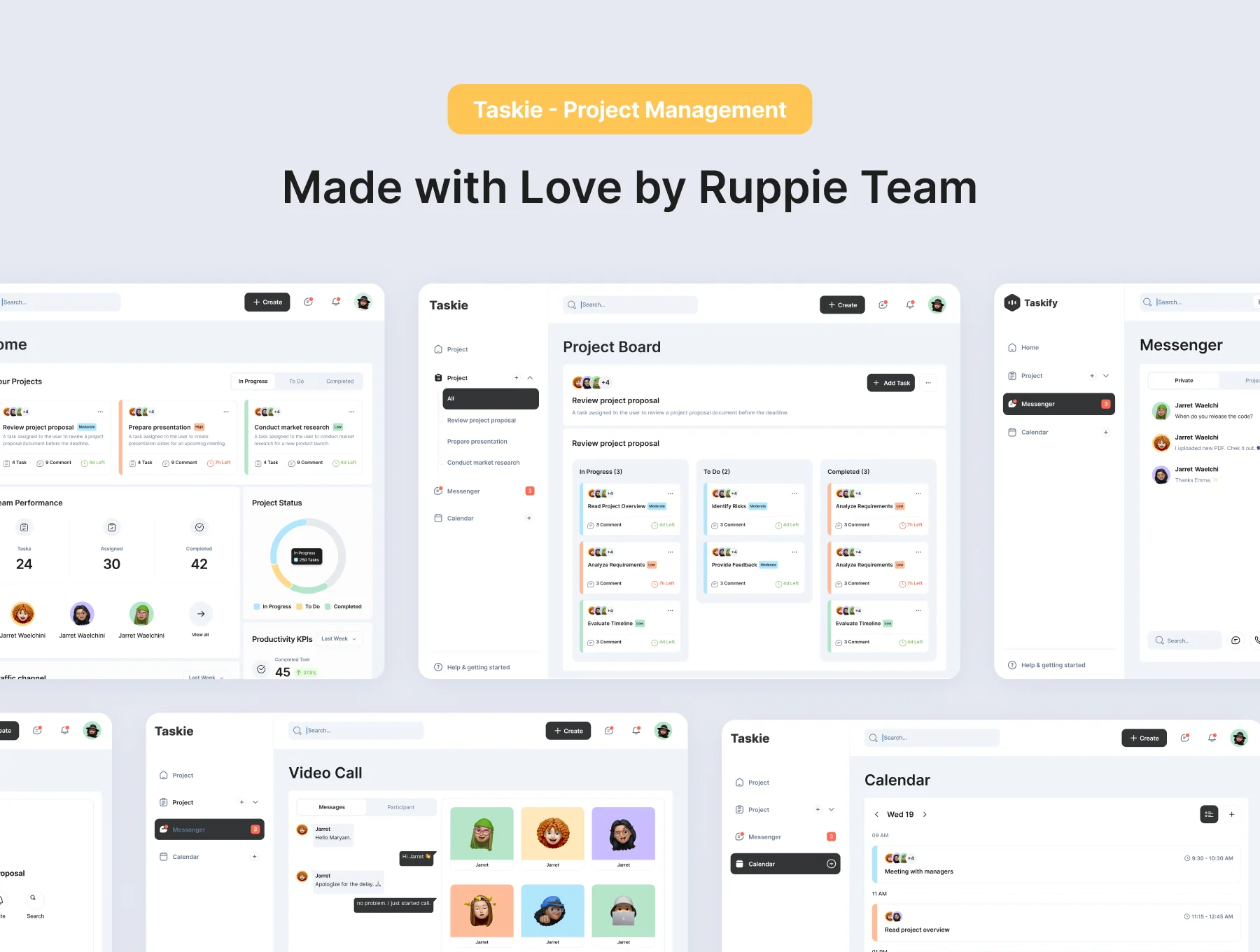 Taskie | Project Management UI Kit 6