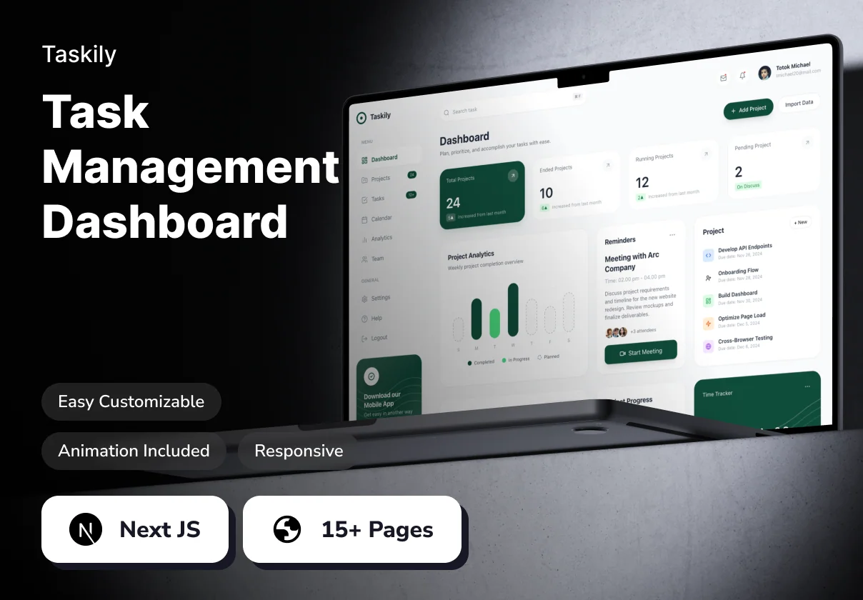 Taskily - Task Management Dashboard