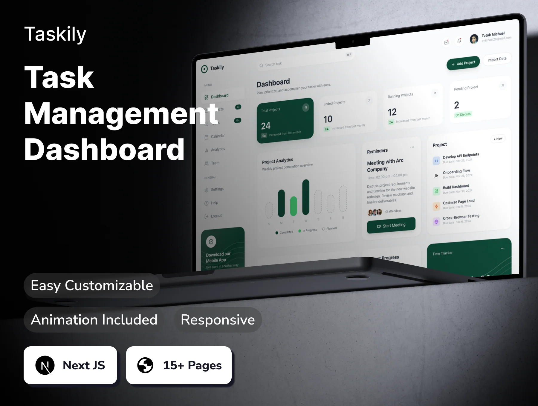 Taskily - Task Management Dashboard