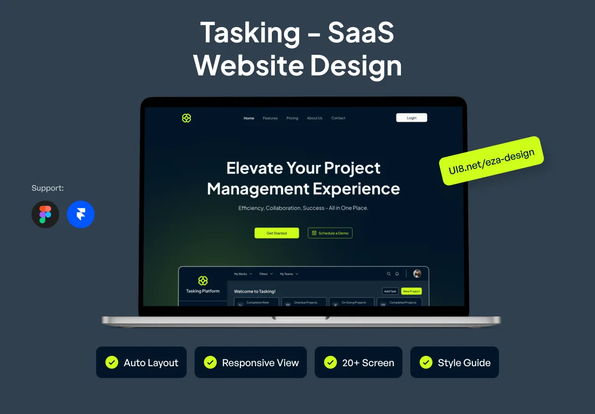 Tasking - SaaS Website Template