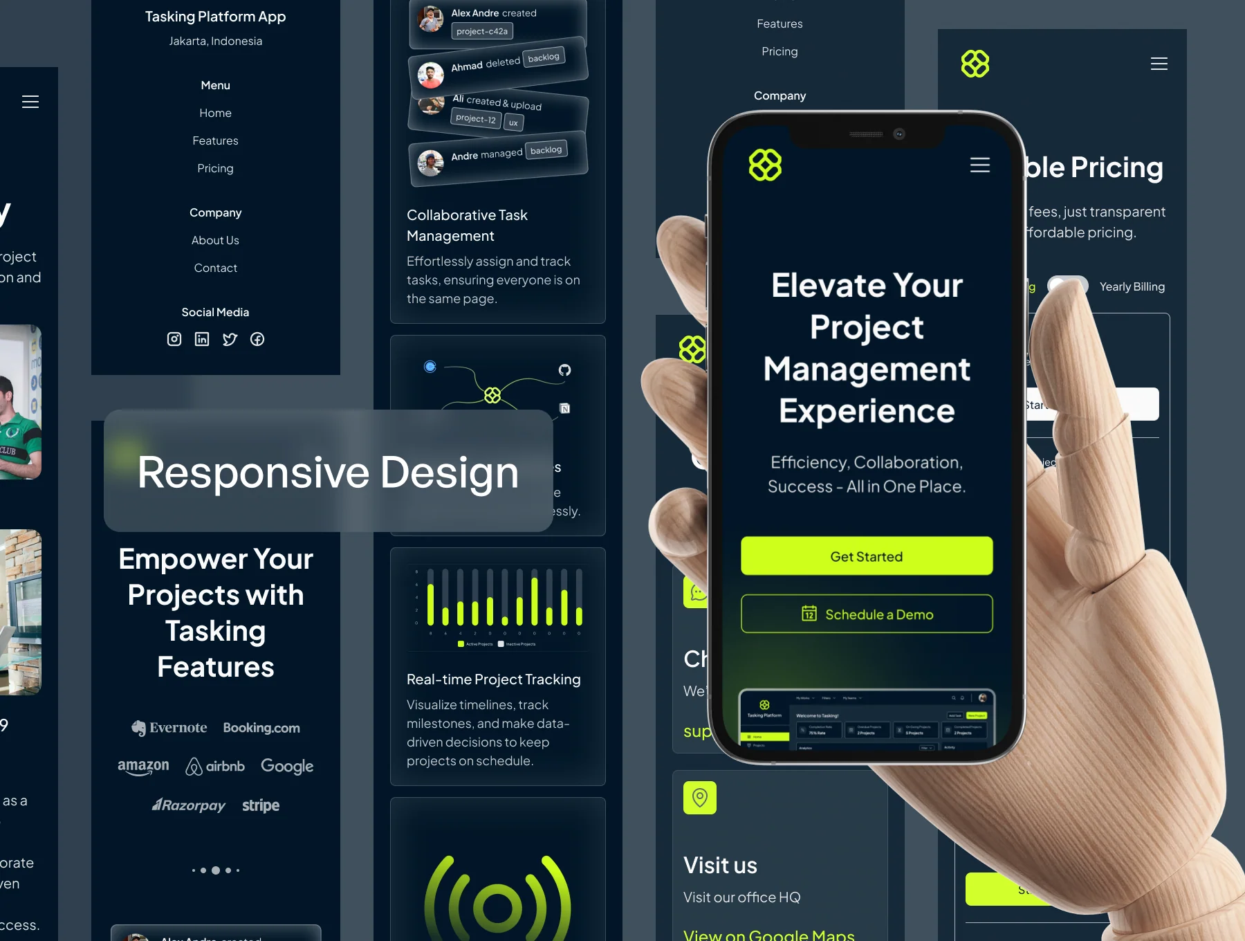 Tasking - SaaS Website Template 4