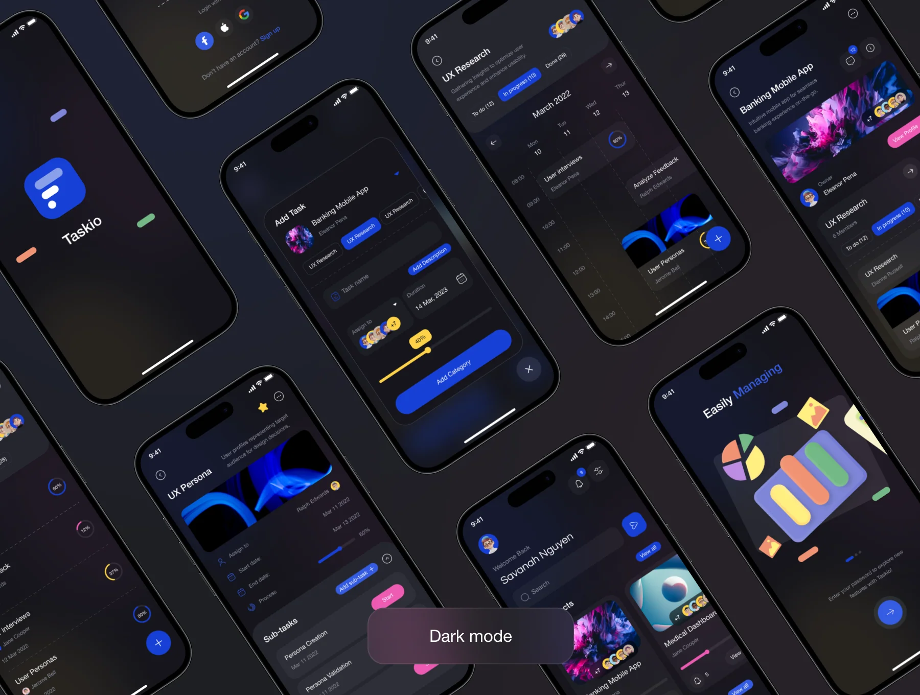 Taskio - Project Managemnet Mobile UI Kit 5