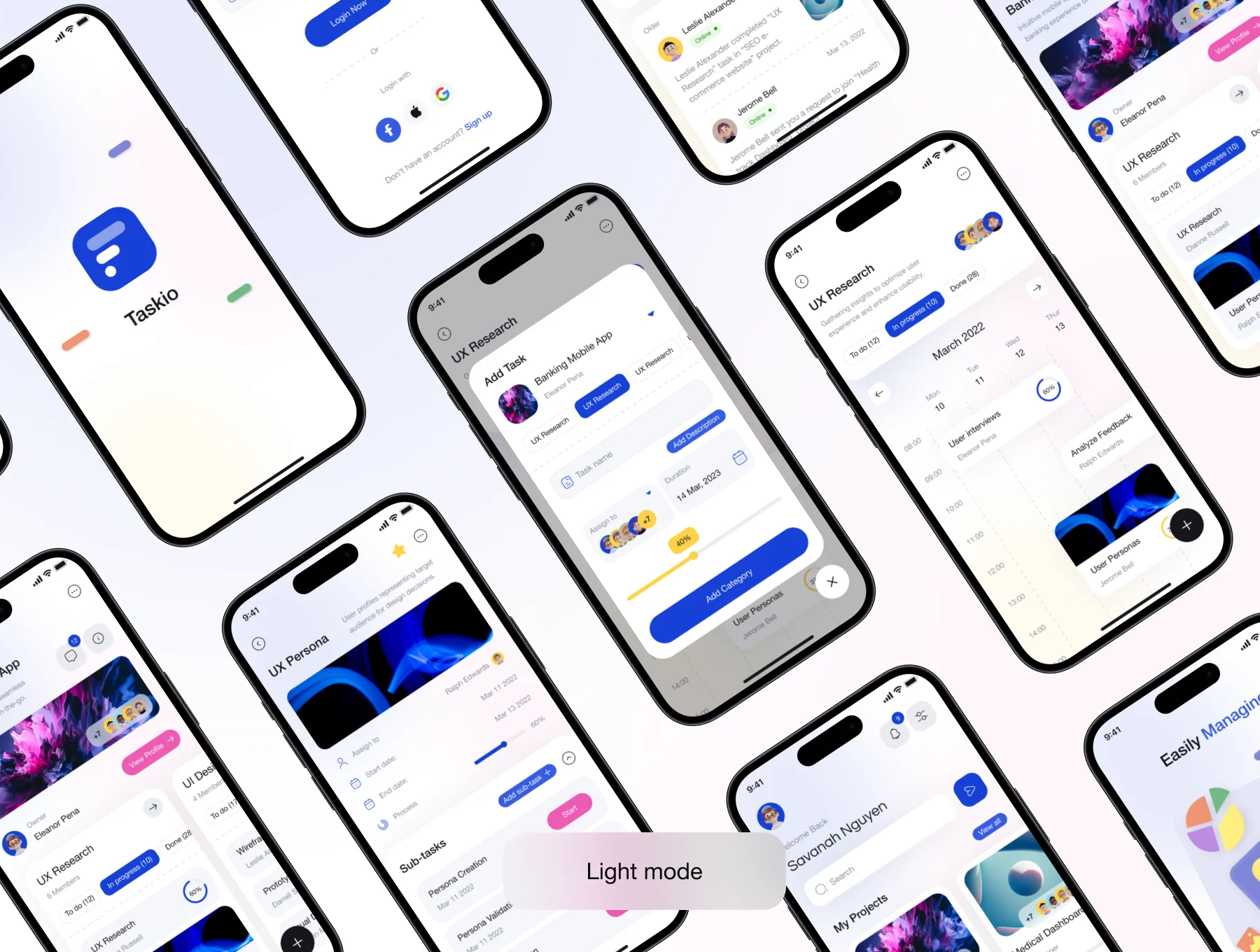Taskio - Project Managemnet Mobile UI Kit 6