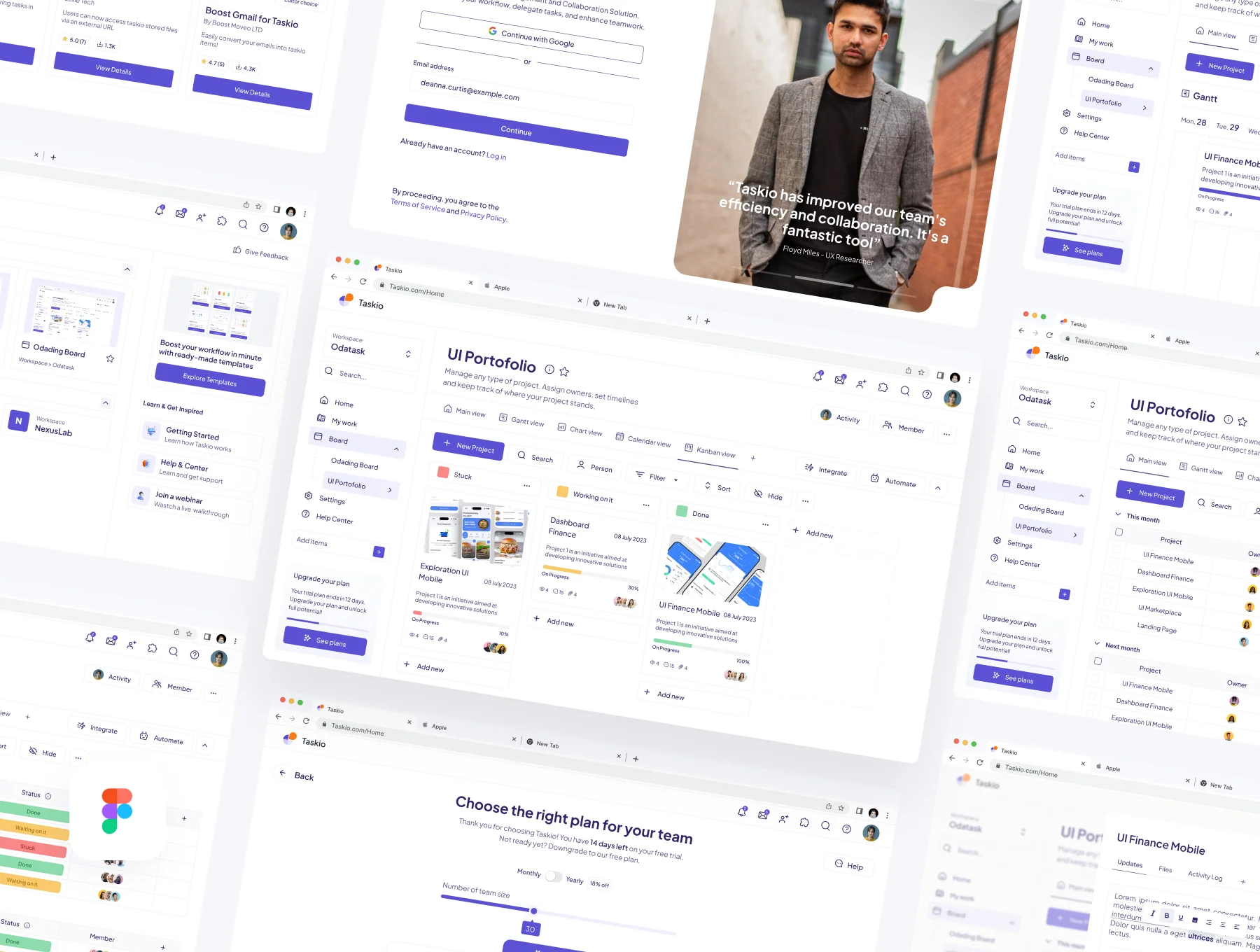 Taskio-Task Management Dasboard UI KIT 2