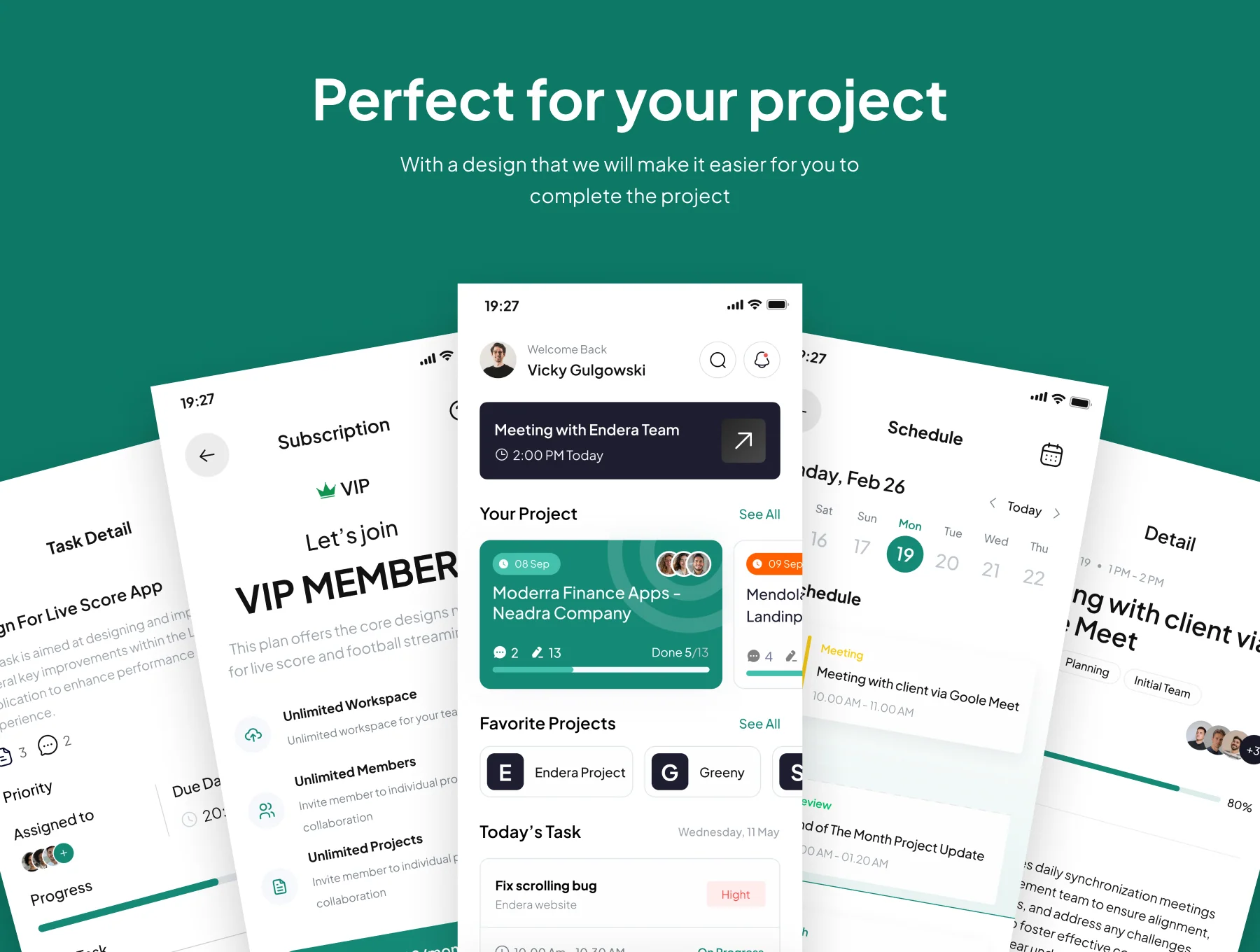 Taskly - Task Manager App UI Kits 4
