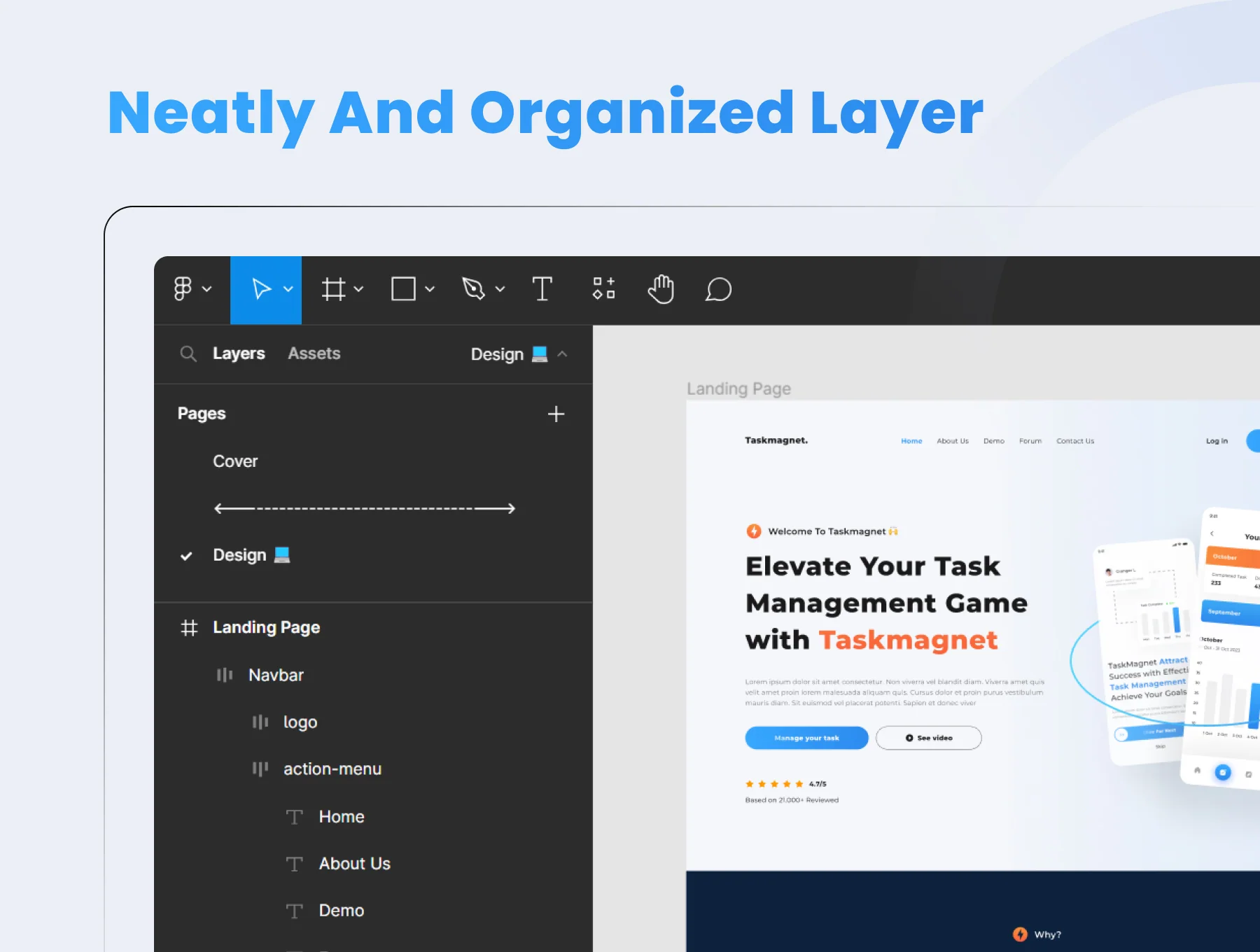 Taskmagnet - Task Management Landing Page Design 5