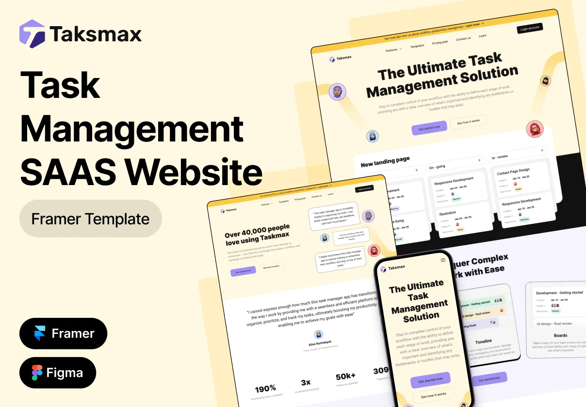 Taskmax - Task Management SAAS Template