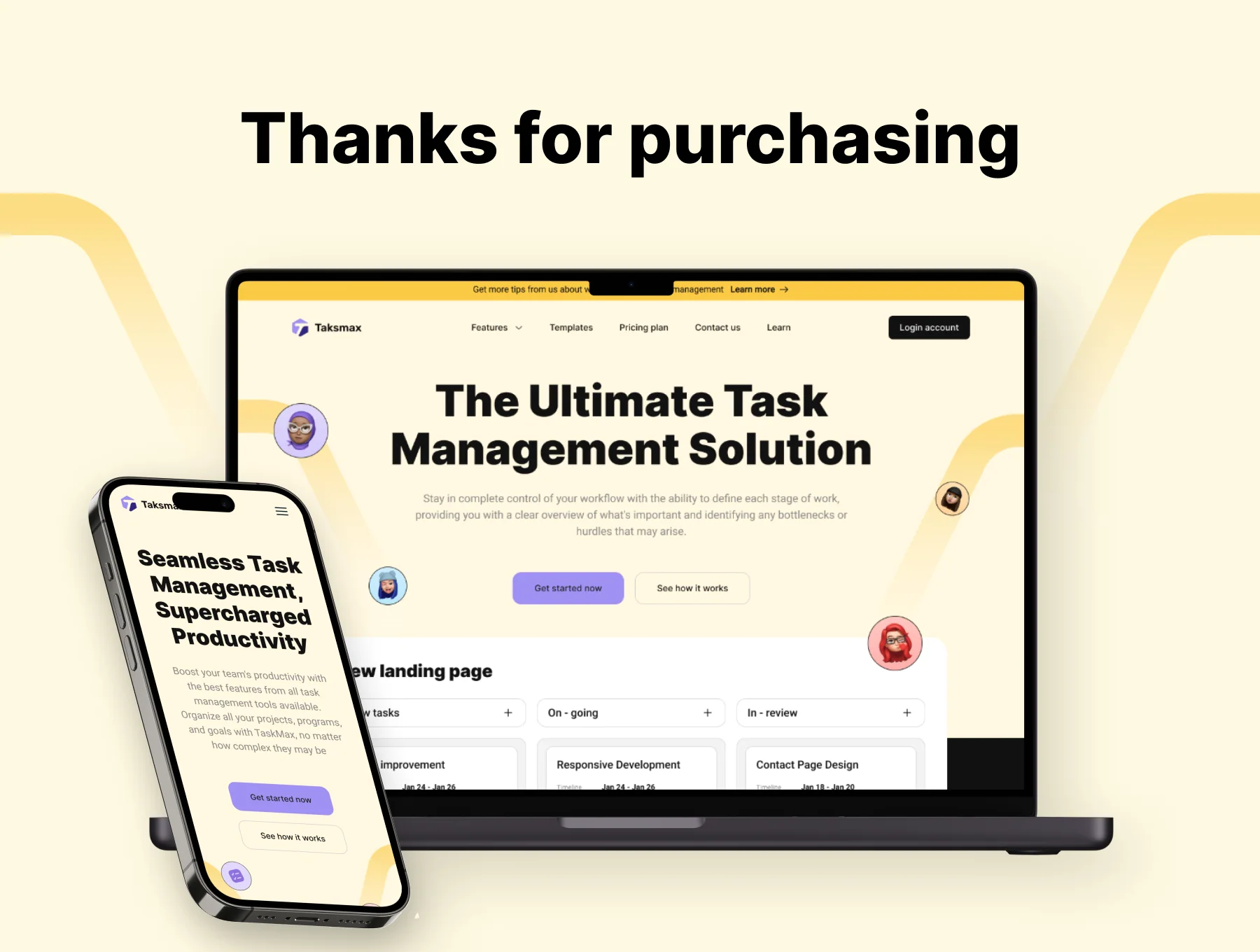 Taskmax - Task Management SAAS Template 6