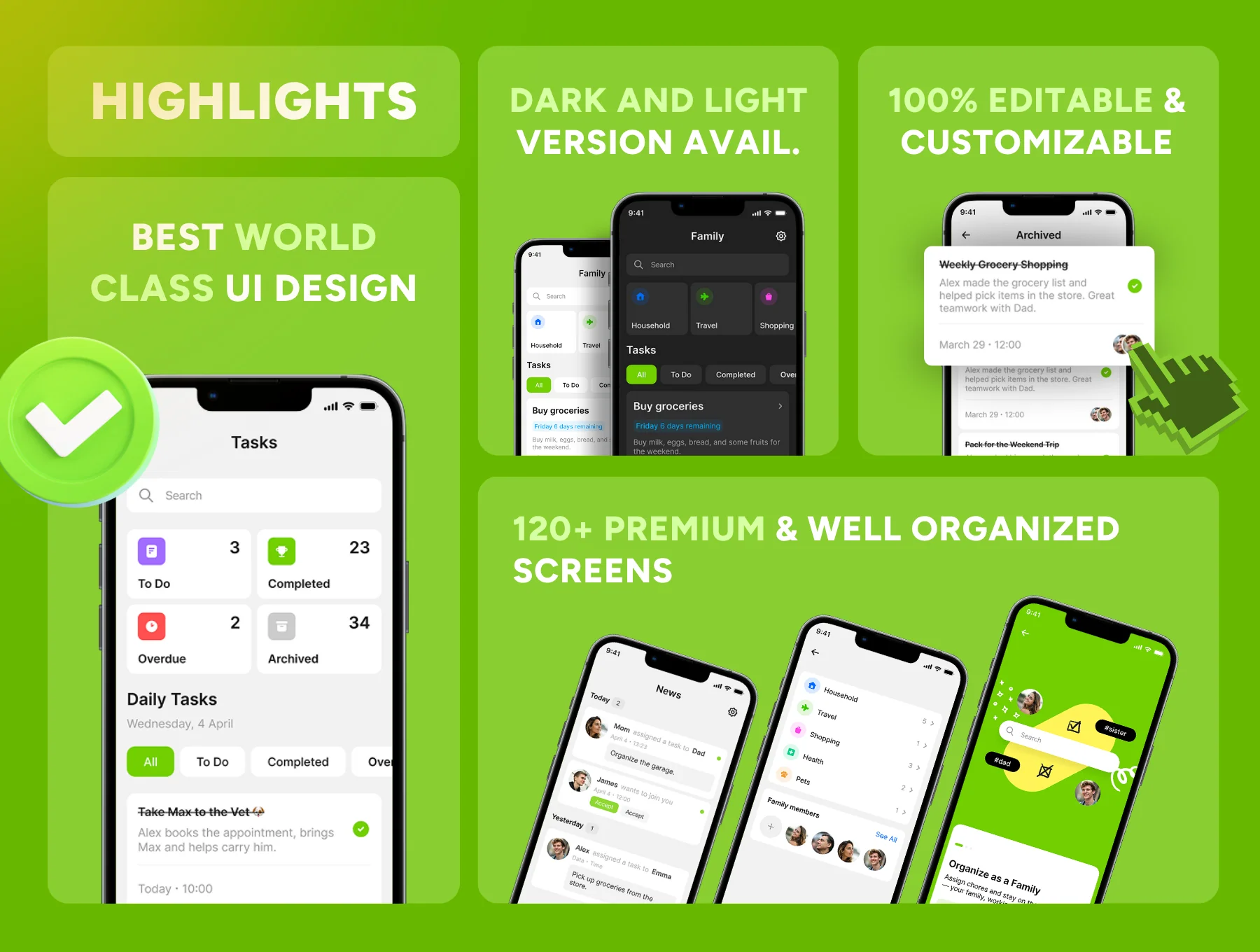TaskNest - Family Task Planner App Ui Kit 2