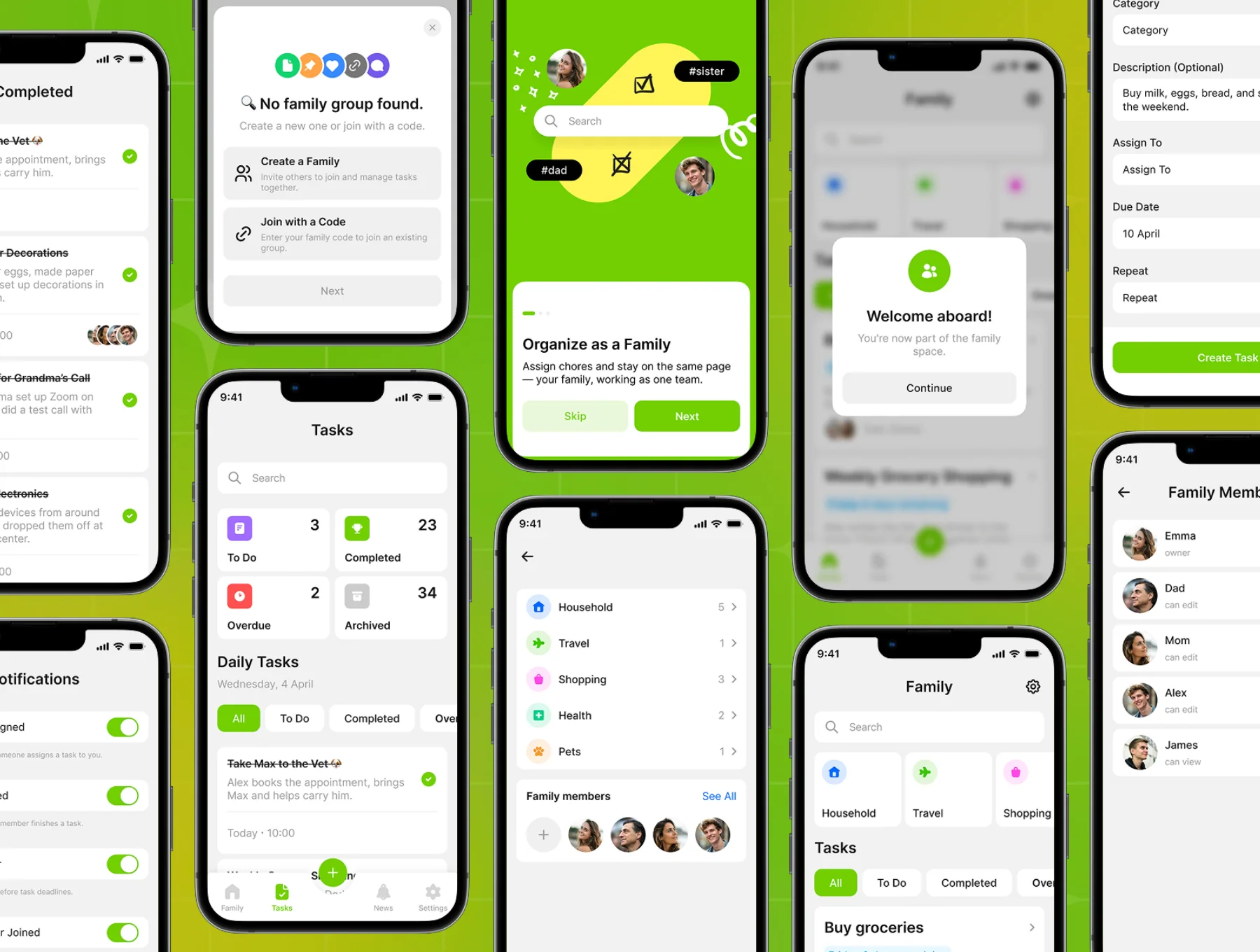 TaskNest - Family Task Planner App Ui Kit 4