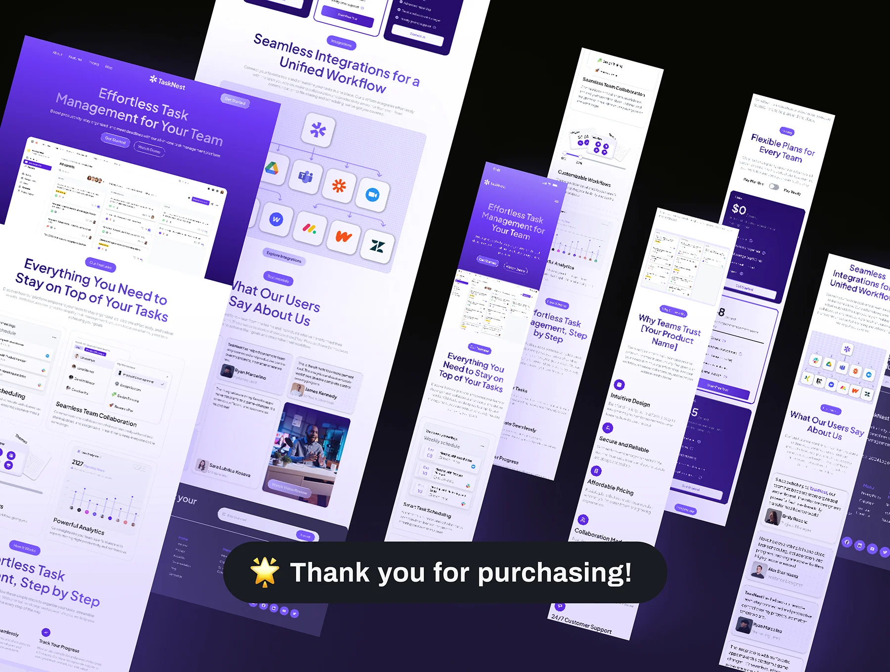 TaskNest - Task Management Landing Page 8