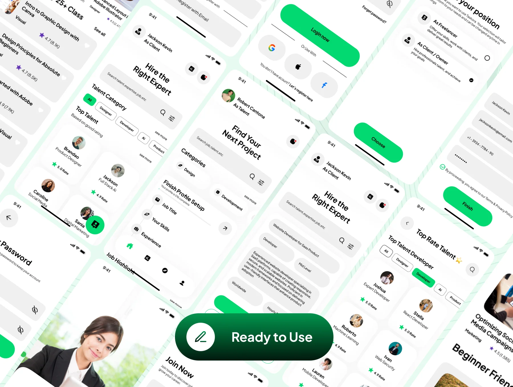 Taskora - Freelance Job & Talent Hub App UI Kit 7