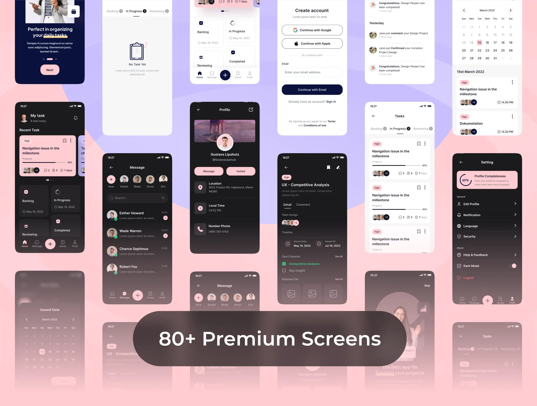 TASKOW - Task Manager App UI Kit 6