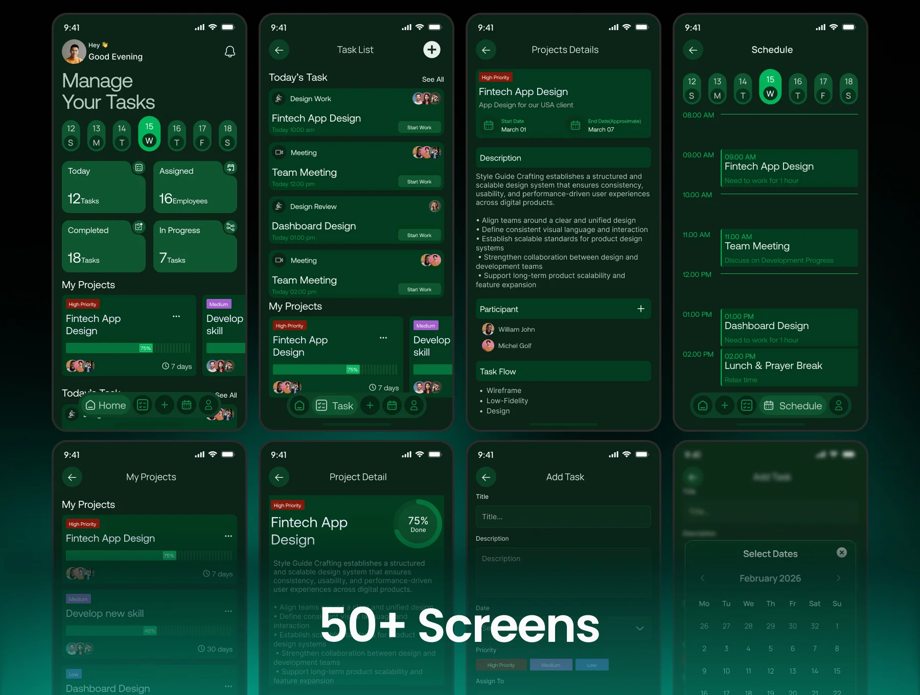 Taskpilot – Task Management Mobile App UI Kit 4