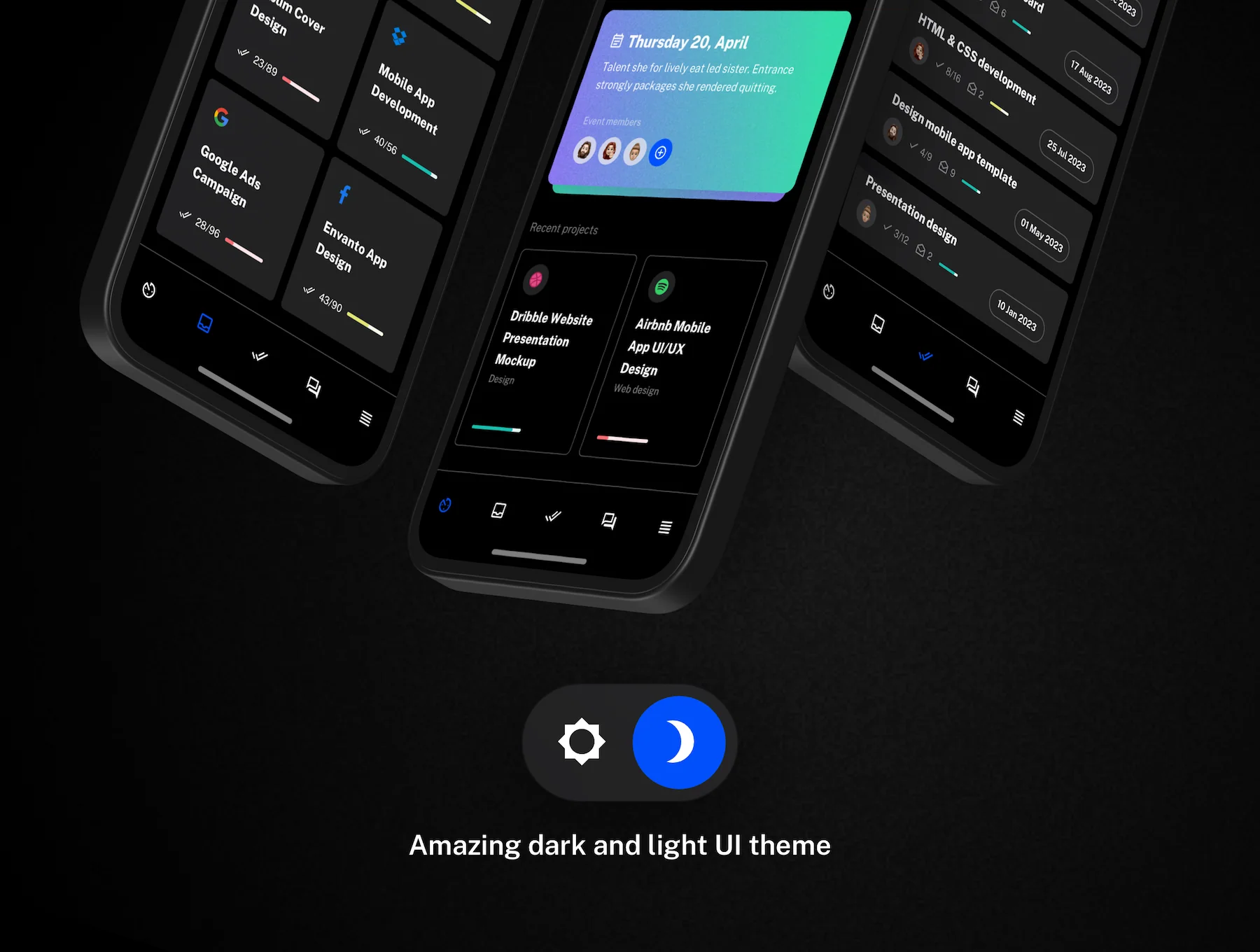 Tasksy -  UI kit for Productivity Mobile Apps 5