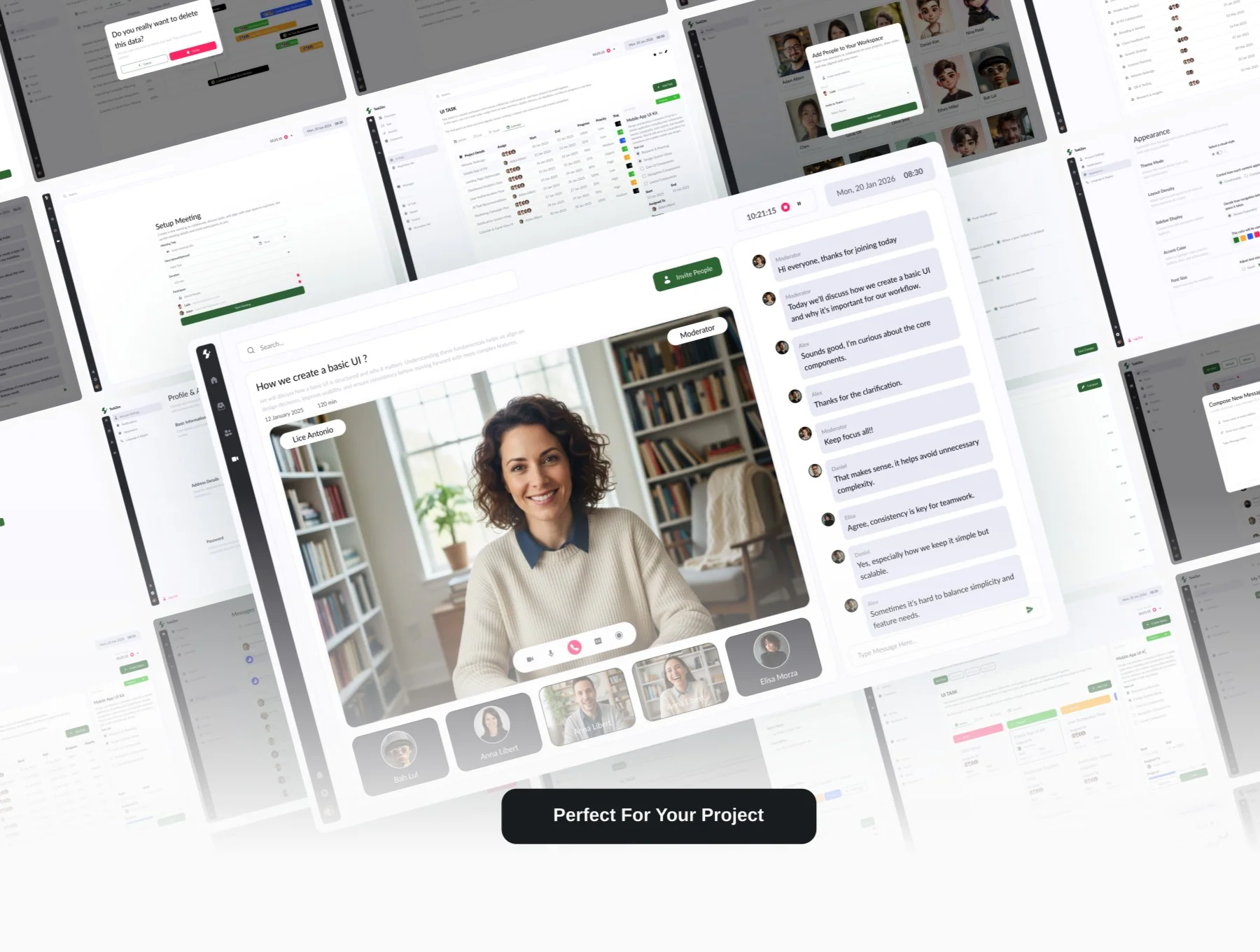 Taskzen - Task Management Dashboard Template Kit 5
