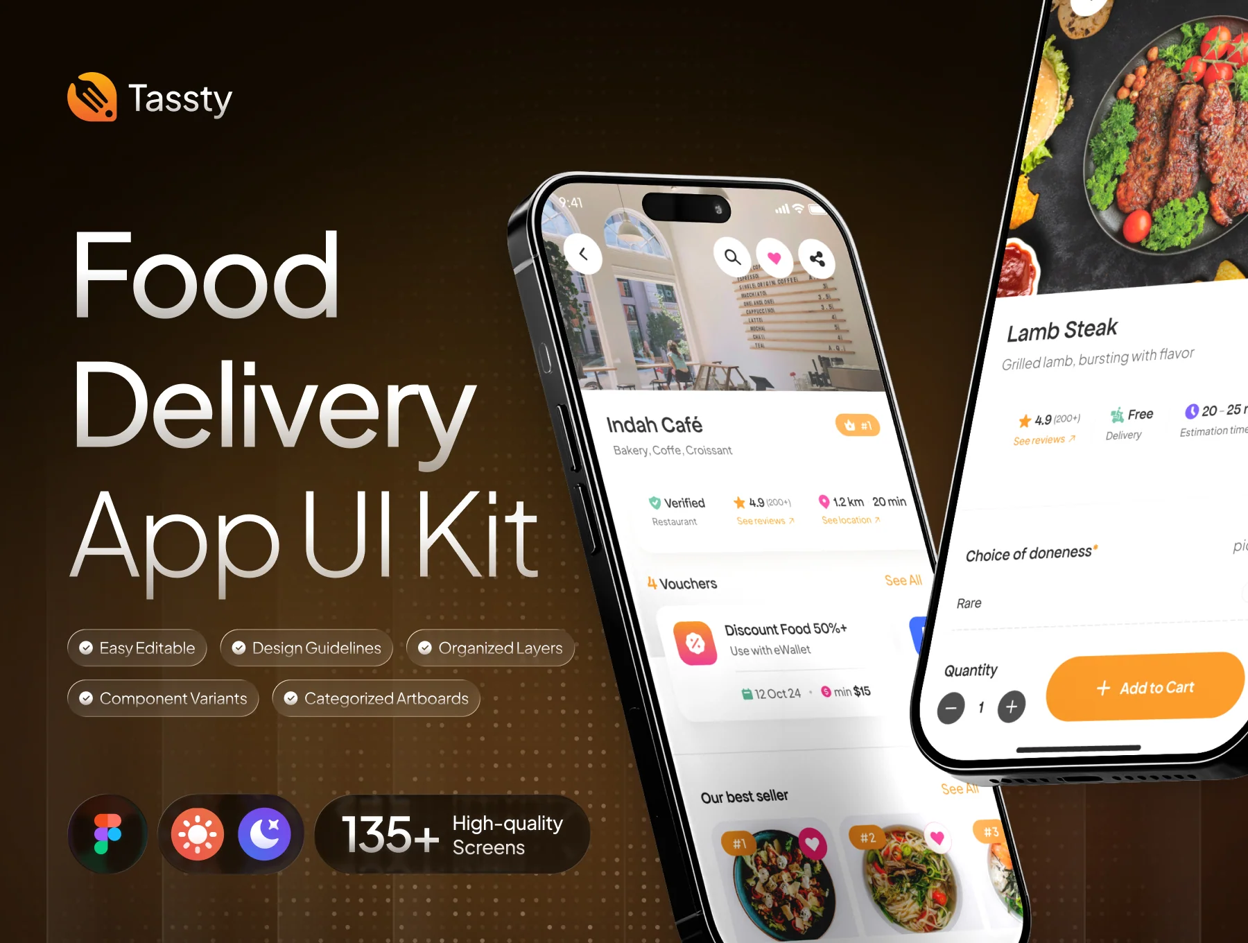 TASSTY - Food Delivery Premium App UI Kit