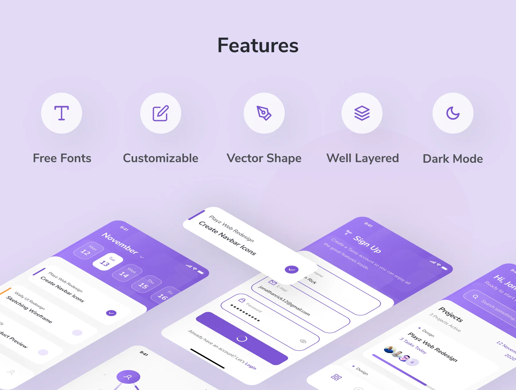 Tassy - Task Management App UI Kit 4