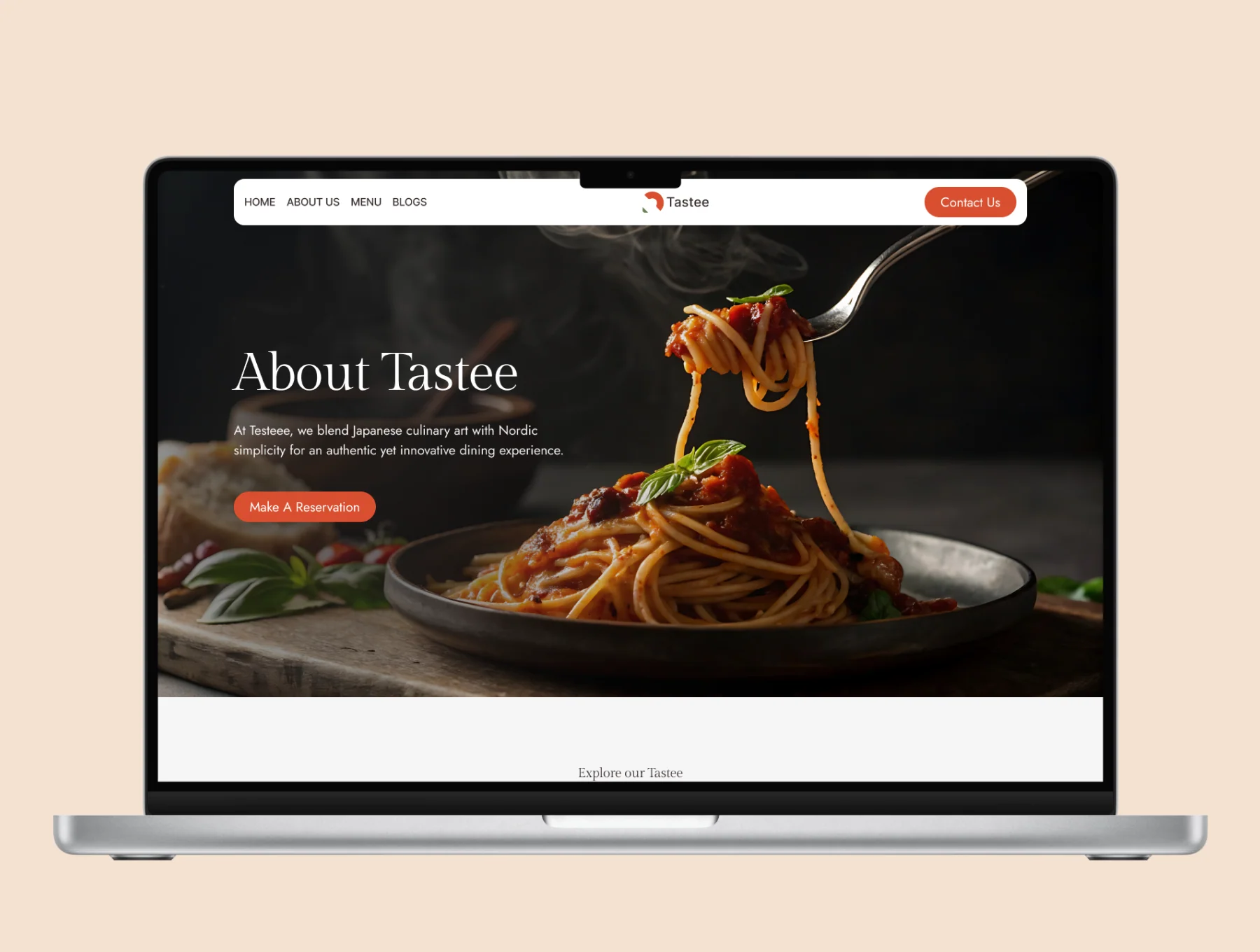 Tastee – Food & Restaurant Retail Website UI Kit 5