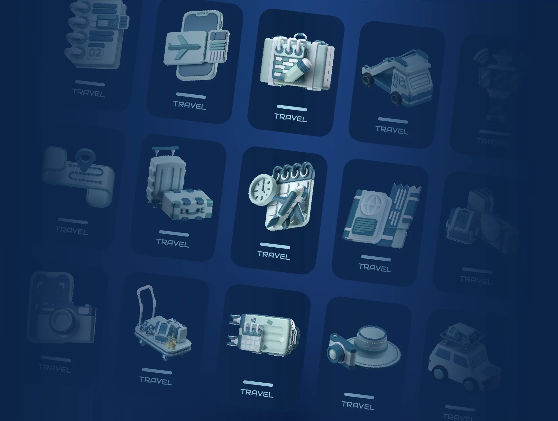 Travel 3D Icon Packs 2